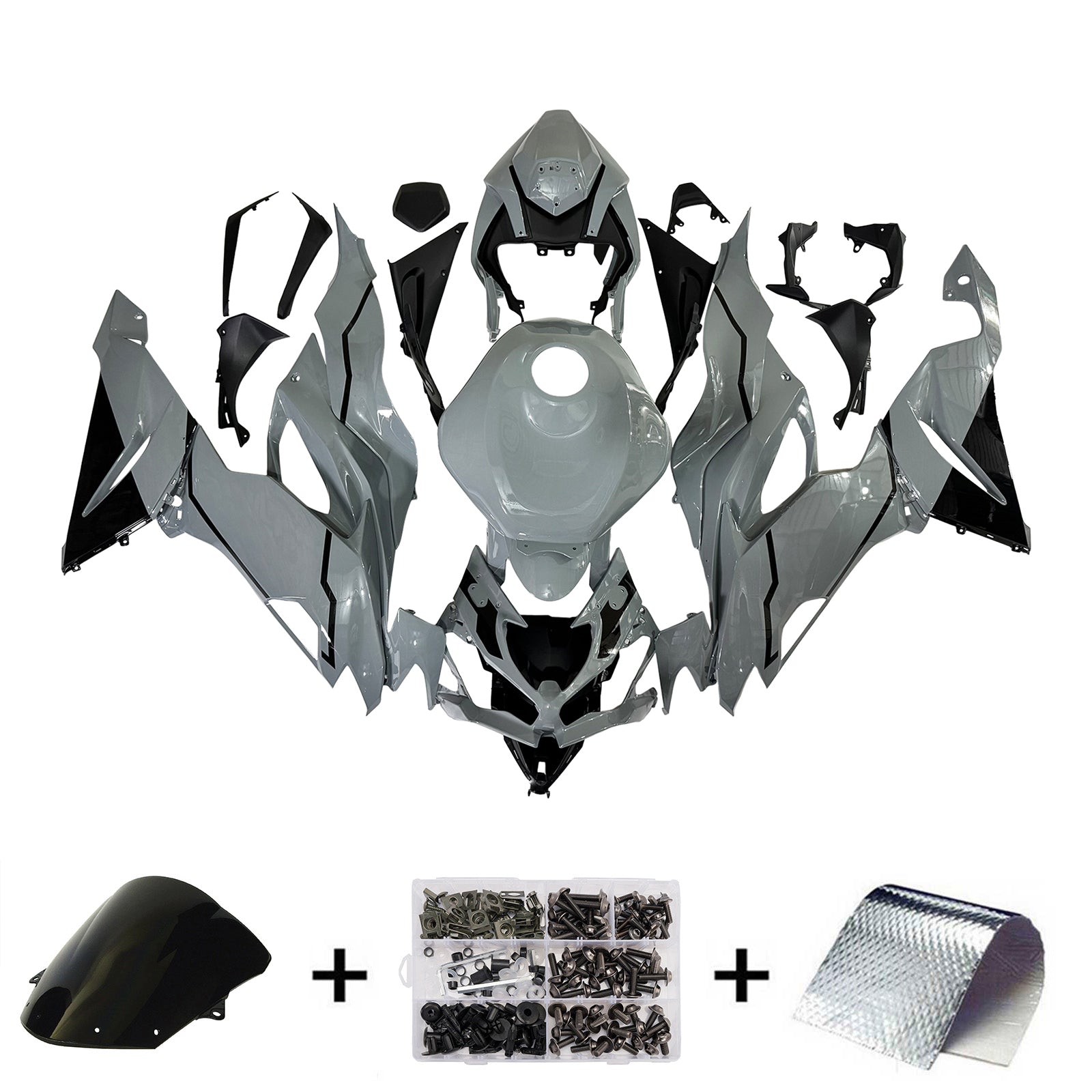 Zestaw owiewek z wtryskiwanego tworzywa ABS, kompatybilny z Kawasaki ZX6R 2019-2023