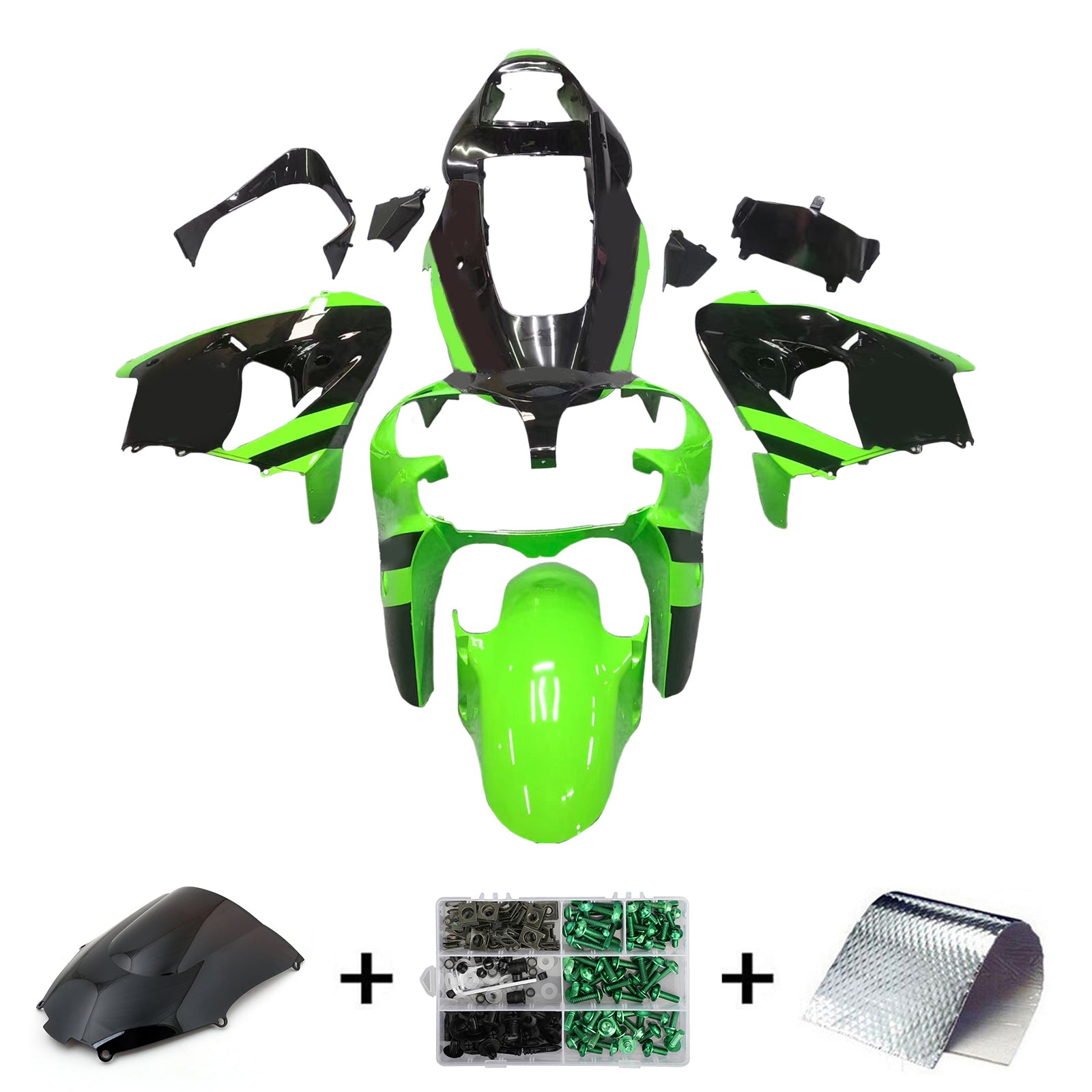 Amotopart Kawasaki ZX9R 2002-2003 Kit Carroserie Plastic Abs