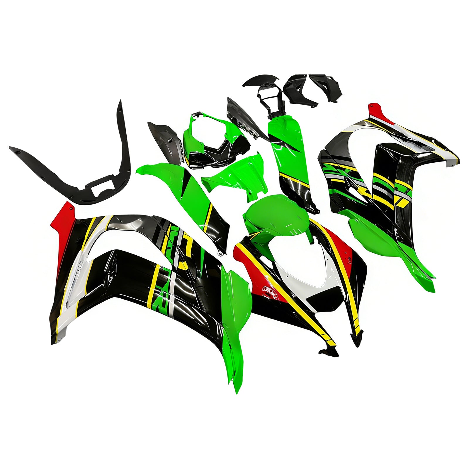 Kit de carénage Amotopart pour Kawasaki ZX10R 2016-2020 Générique