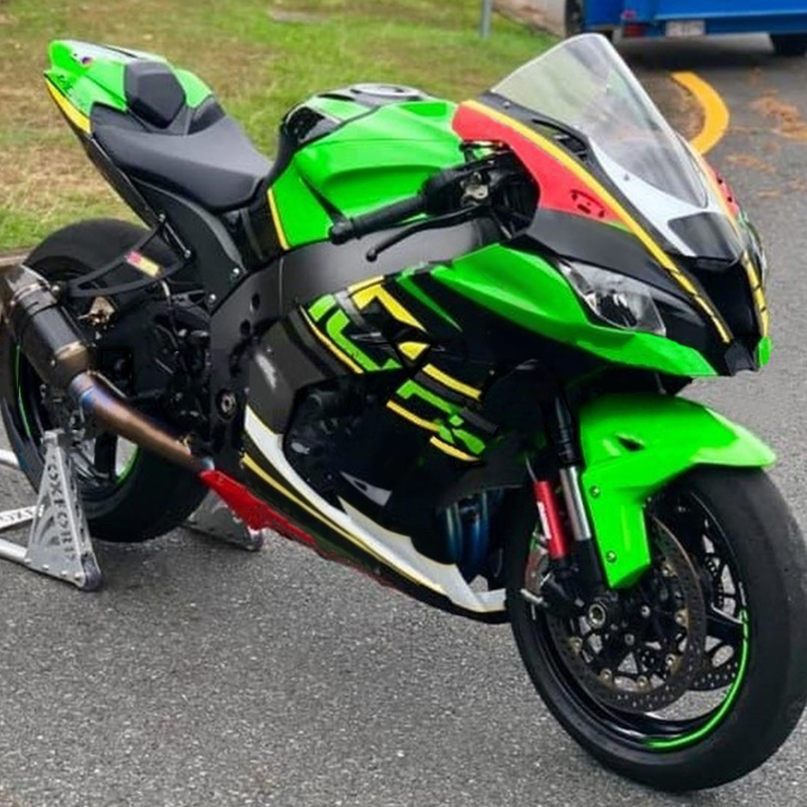 Kit de carénage Amotopart pour Kawasaki ZX10R 2016-2020 Générique