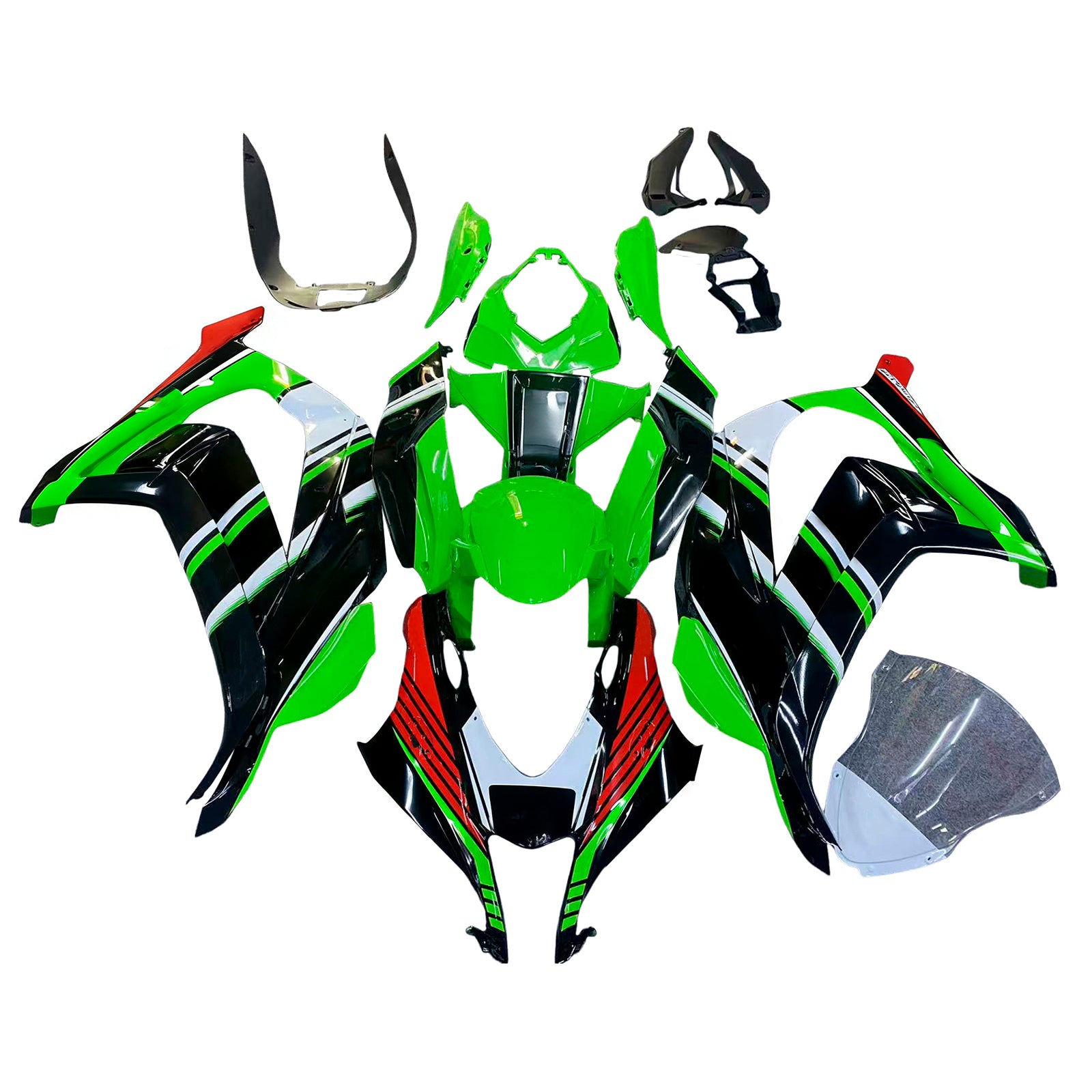 Kit de carénage Amotopart pour Kawasaki ZX10R 2016-2020 Générique