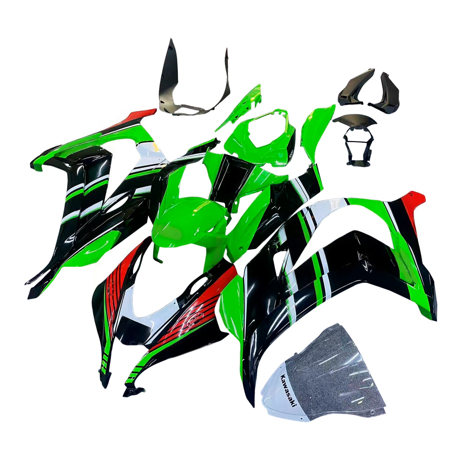 Kit de carénage Amotopart pour Kawasaki ZX10R 2016-2020 Générique