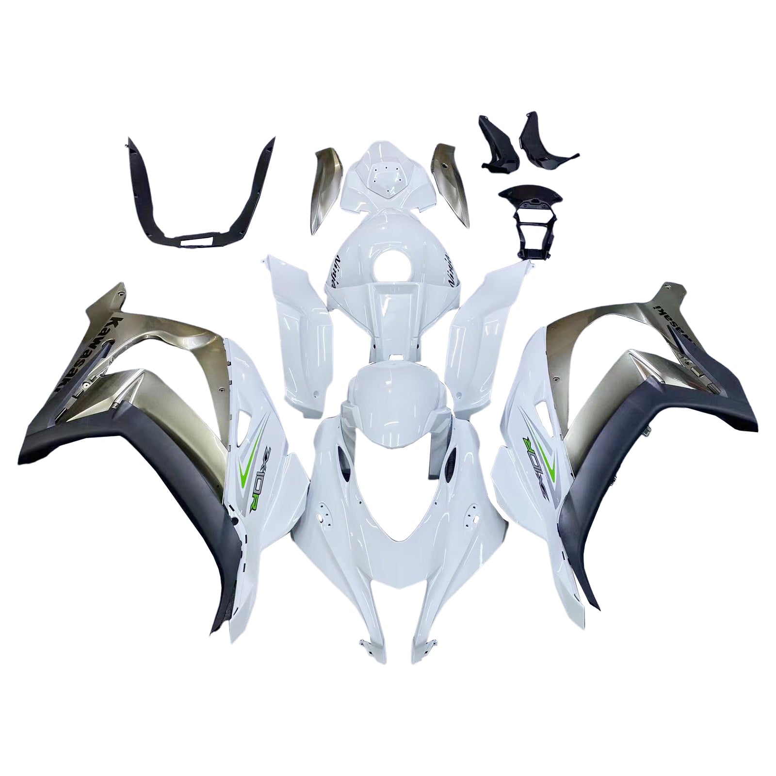 Amotopart Kawasaki ZX10R 2016-2020 Kit kvadratni plastični abs