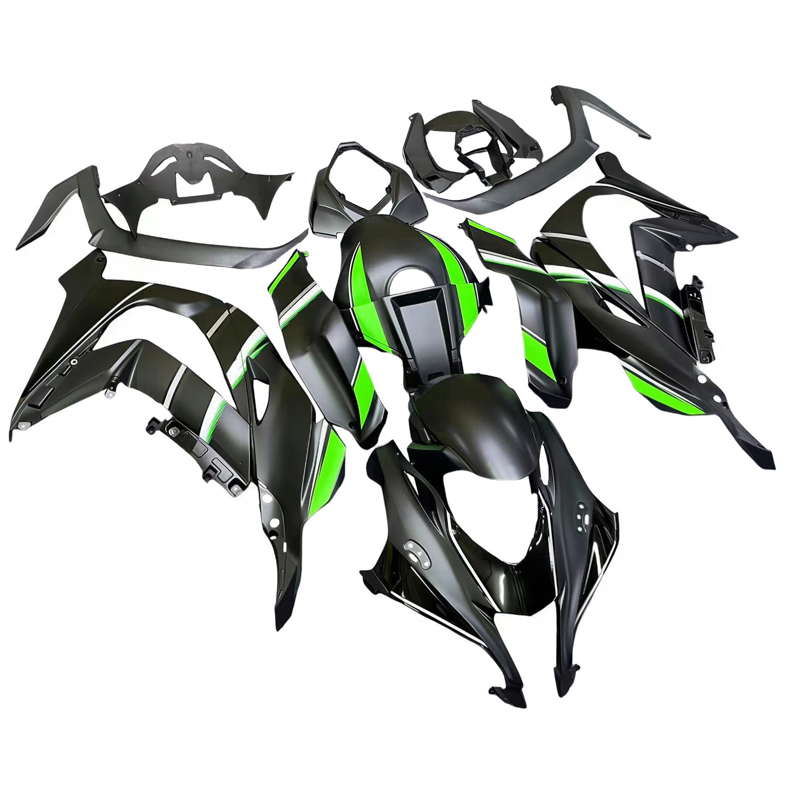 Amotopart Kawasaki ZX10R 2016-2020 Kit Carénage Carrosserie Plastique ABS