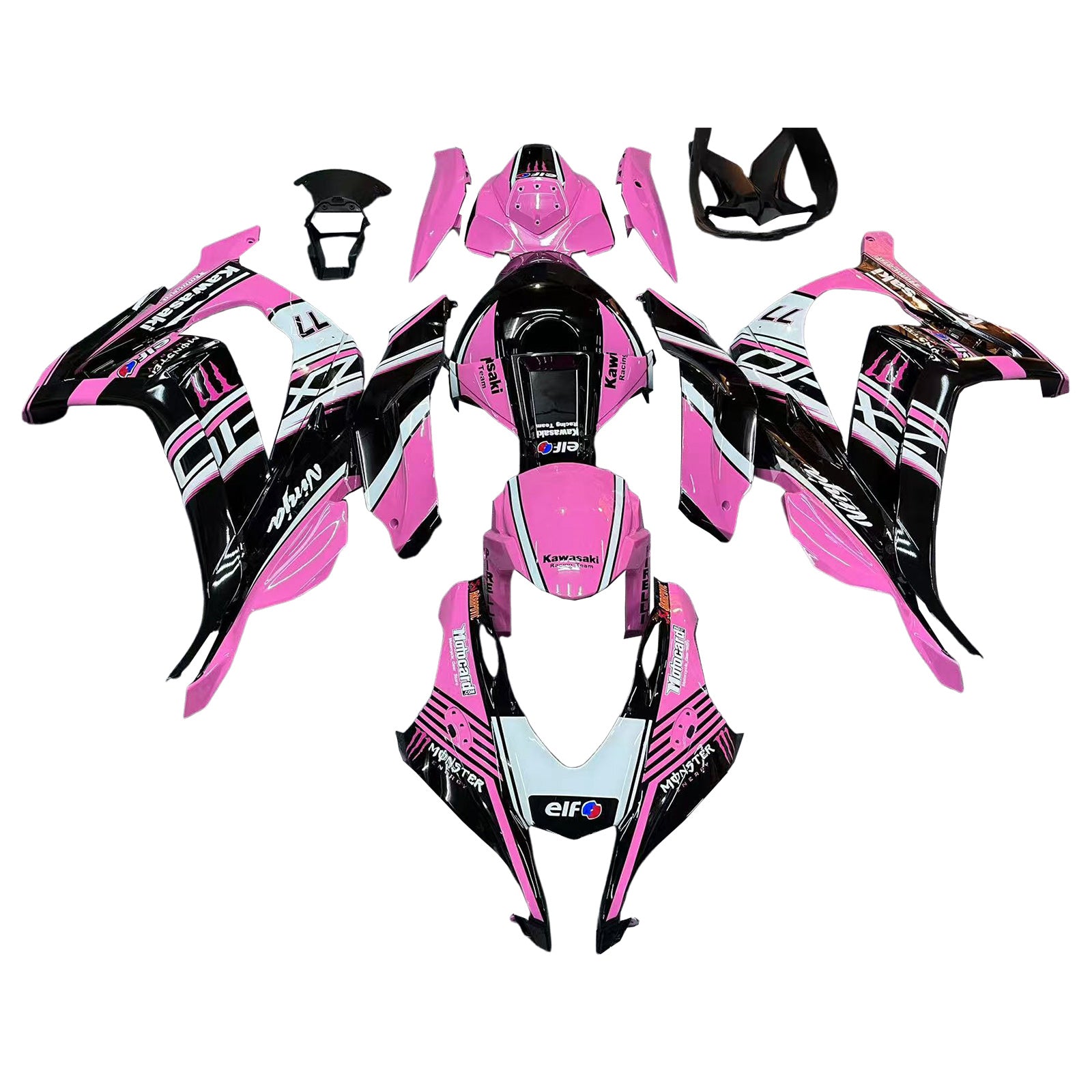 Amotopart Kawasaki ZX10R 2016-2020 ABS kunststof carrosseriekuipset