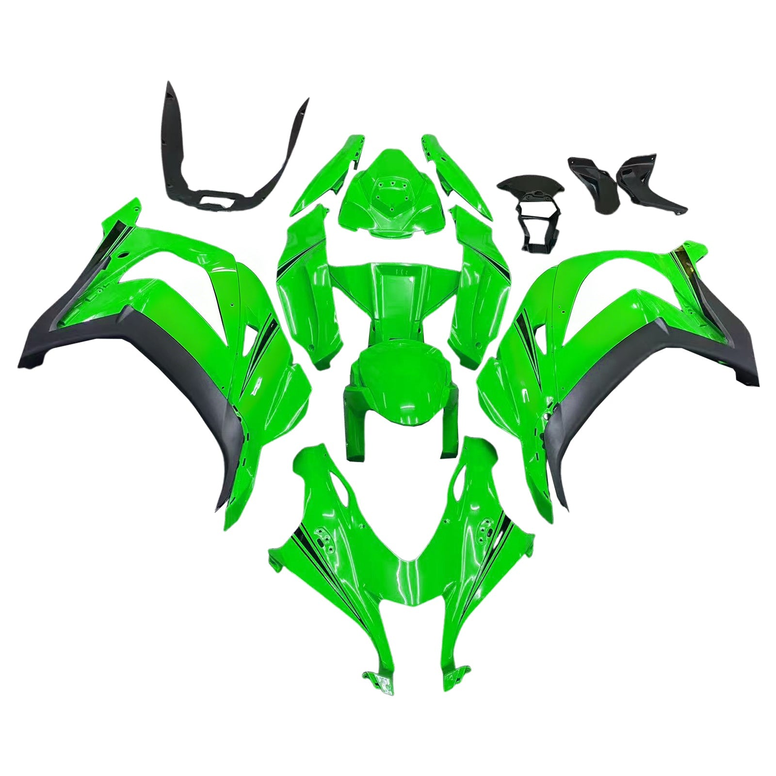 Kit carena carrozzeria in plastica ABS Amotopart Kawasaki ZX10R 2016-2020