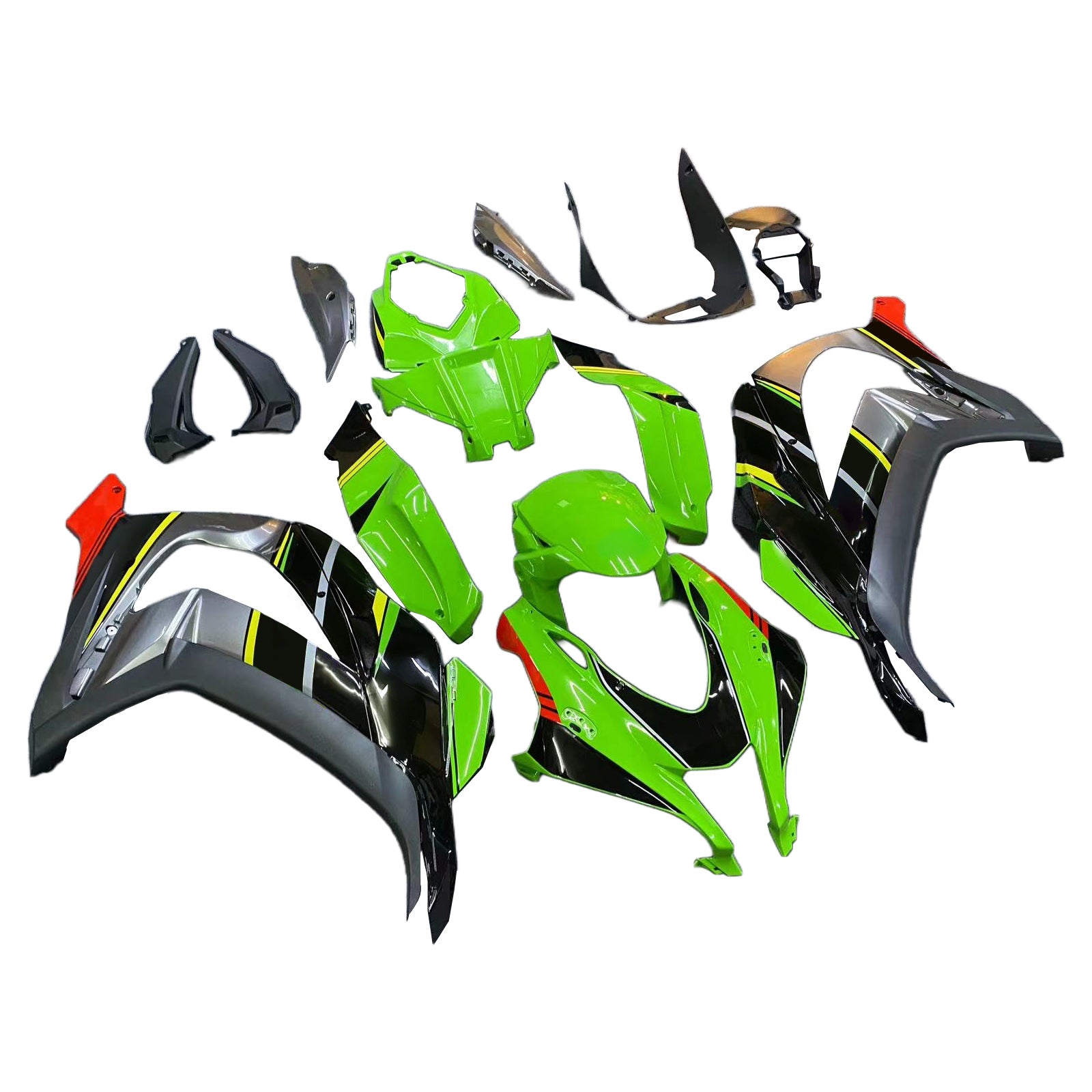 Amotopart Kawasaki ZX10R 2016-2020 Kit kvadratni plastični abs