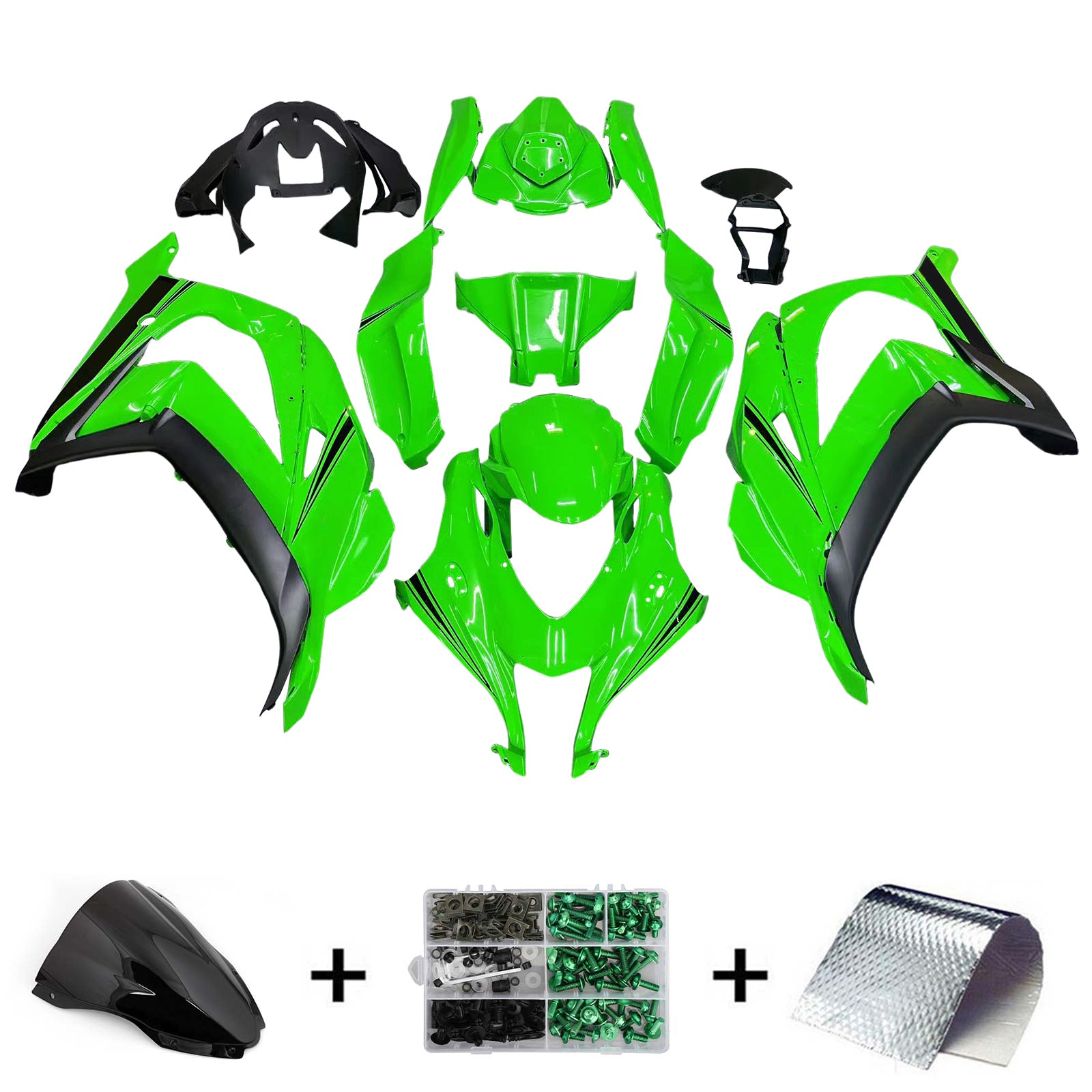 Kit de inyección de plástico de plástico ABS compatible con Kawasaki ZX10R 2016-2020