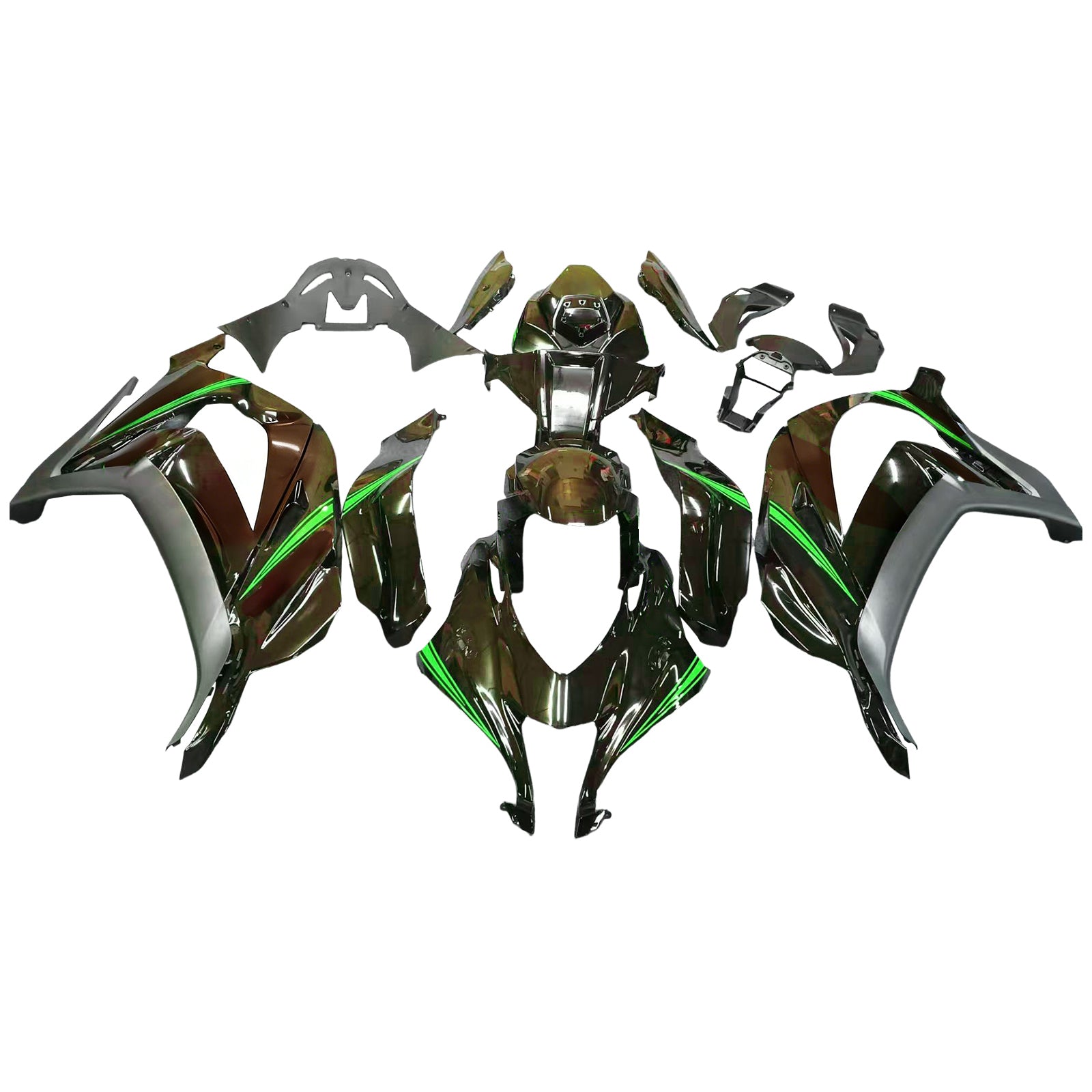 Injection Fairing Kit Bodywork Plastic ABS fit For Kawasaki ZX10R 2016-2020