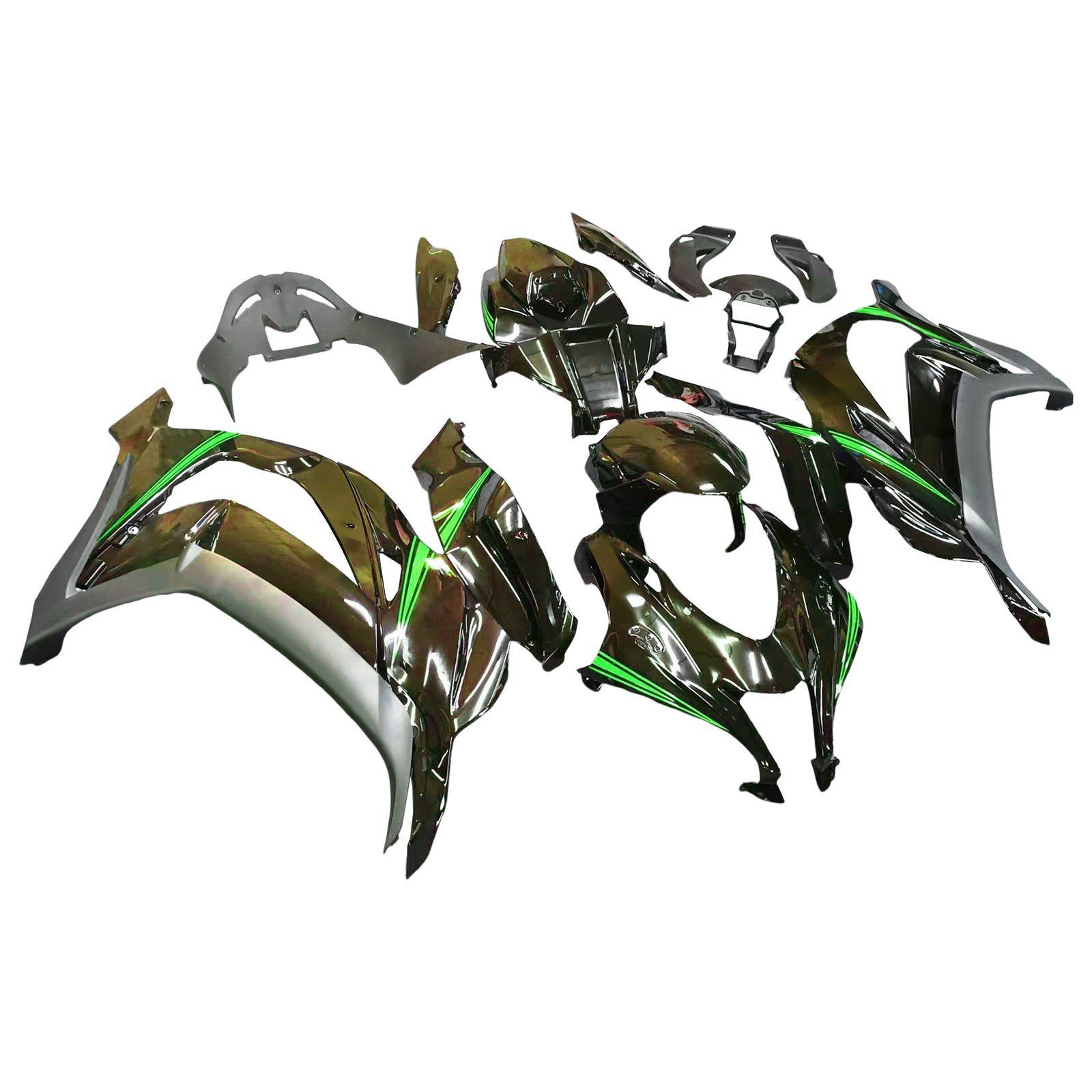 Injection Fairing Kit Bodywork Plastic ABS fit For Kawasaki ZX10R 2016-2020