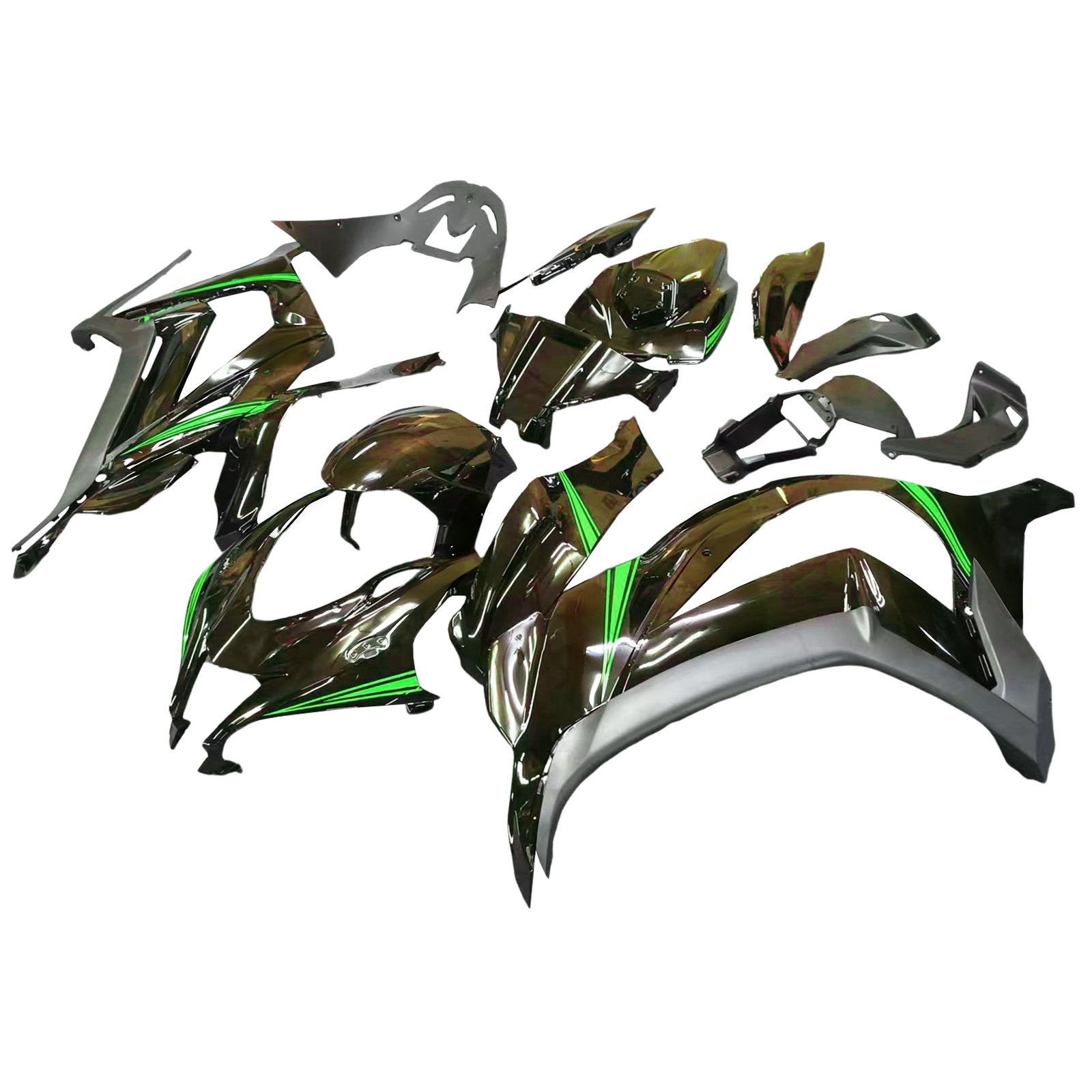 Injection Fairing Kit Bodywork Plastic ABS fit For Kawasaki ZX10R 2016-2020