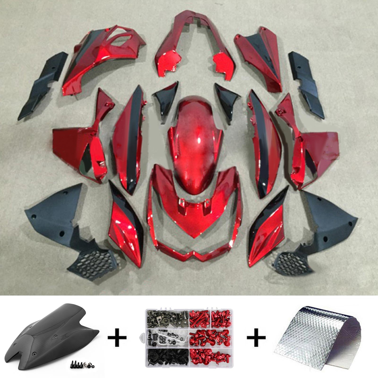 Injection Fairing Kit Bodywork Plastic ABS fit For Kawasaki Z1000 2010-2013