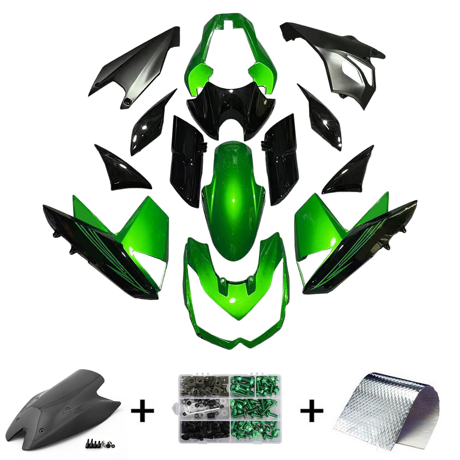 Injection Fairing Kit Bodywork Plastic ABS fit For Kawasaki Z1000 2010-2013