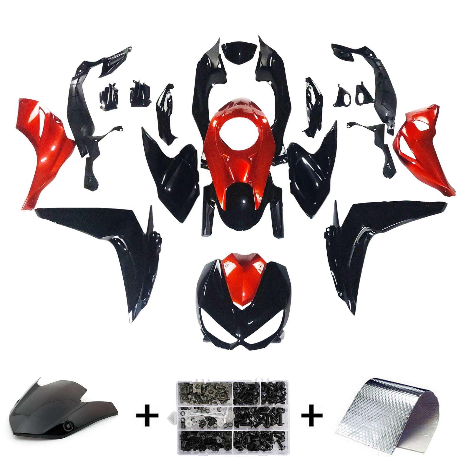 Kit de carénage Amotopart pour Kawasaki Z1000 2014-2017 Générique