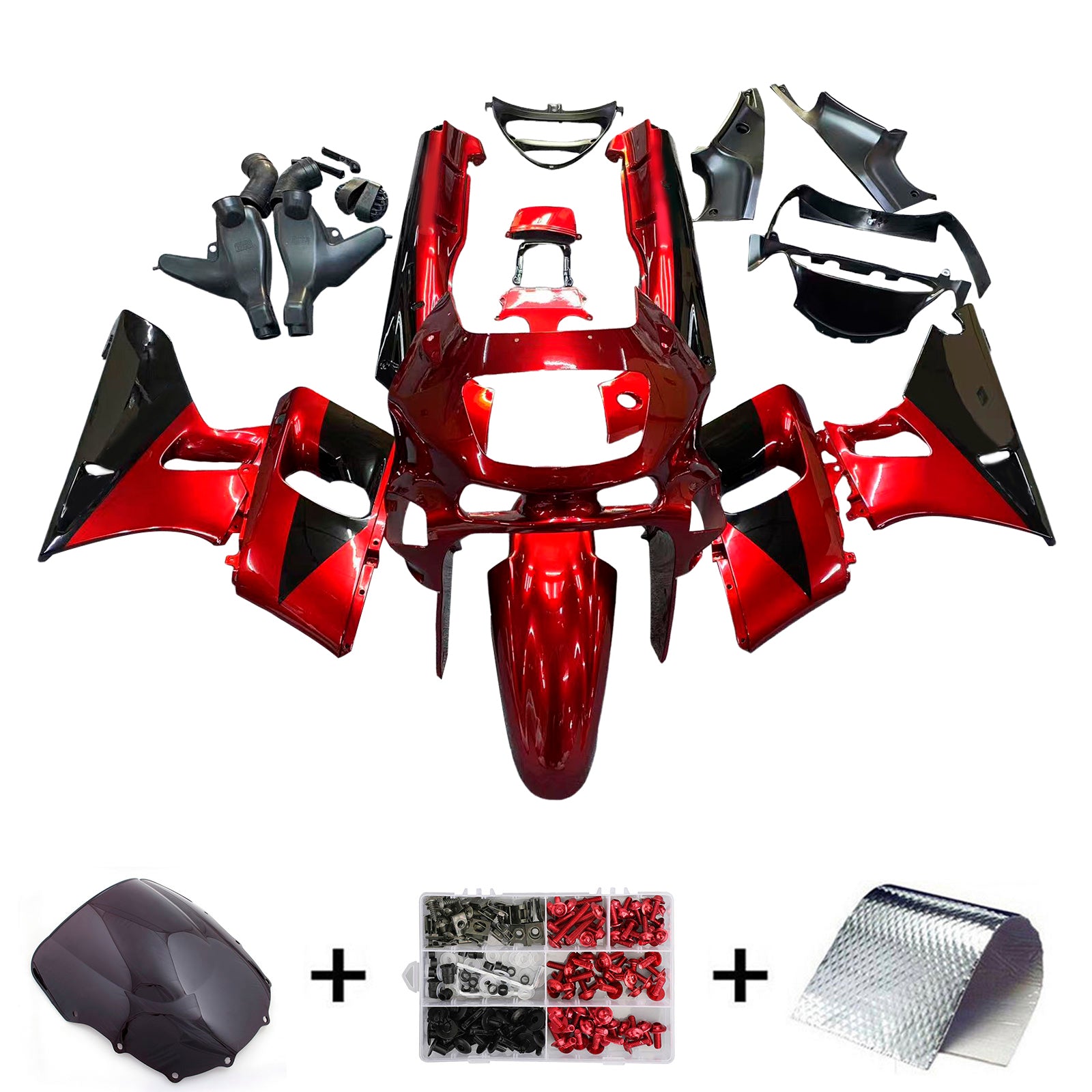 Injection Fairing Kit Bodywork Plastic ABS fit For Kawasaki ZZR400 1993-2007 ZZR600 1998-2003