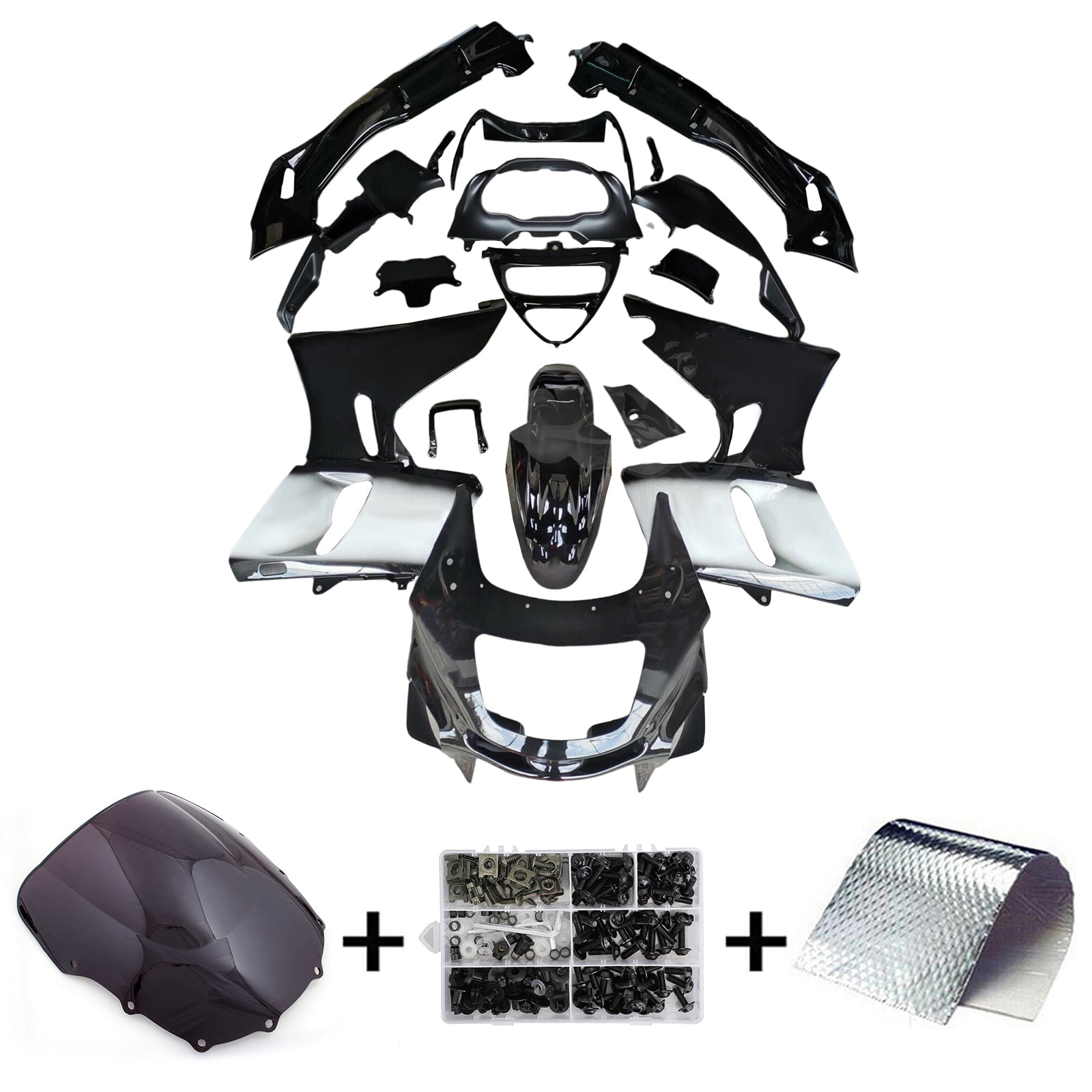 1993-2007 Kawasaki ZZR400 1998-2003 ZZR600 Injectiekuipset ABS kunststof carrosserie