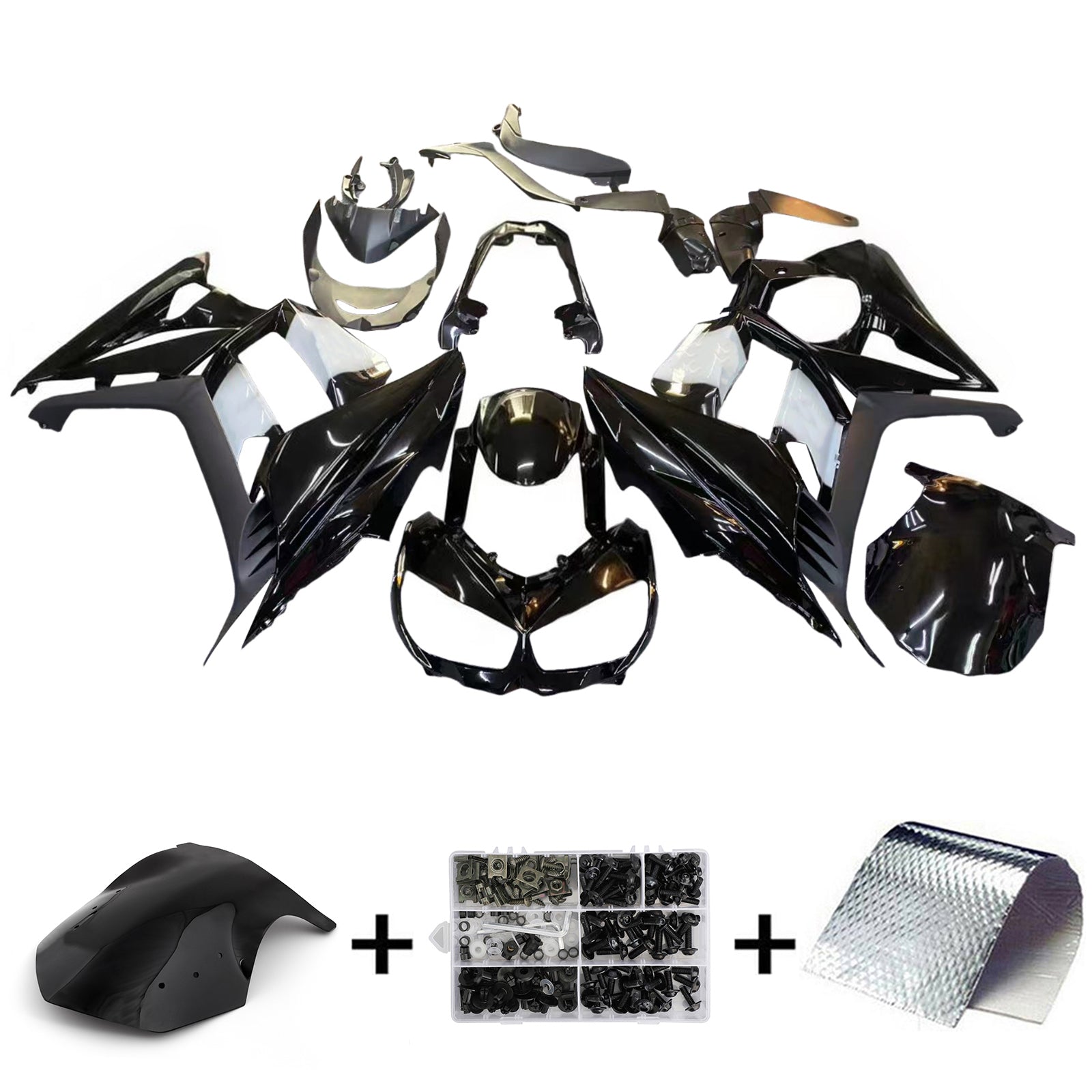 Kit de carénage d'injection Kawasaki Z1000SX 2010-2015, carrosserie en plastique ABS