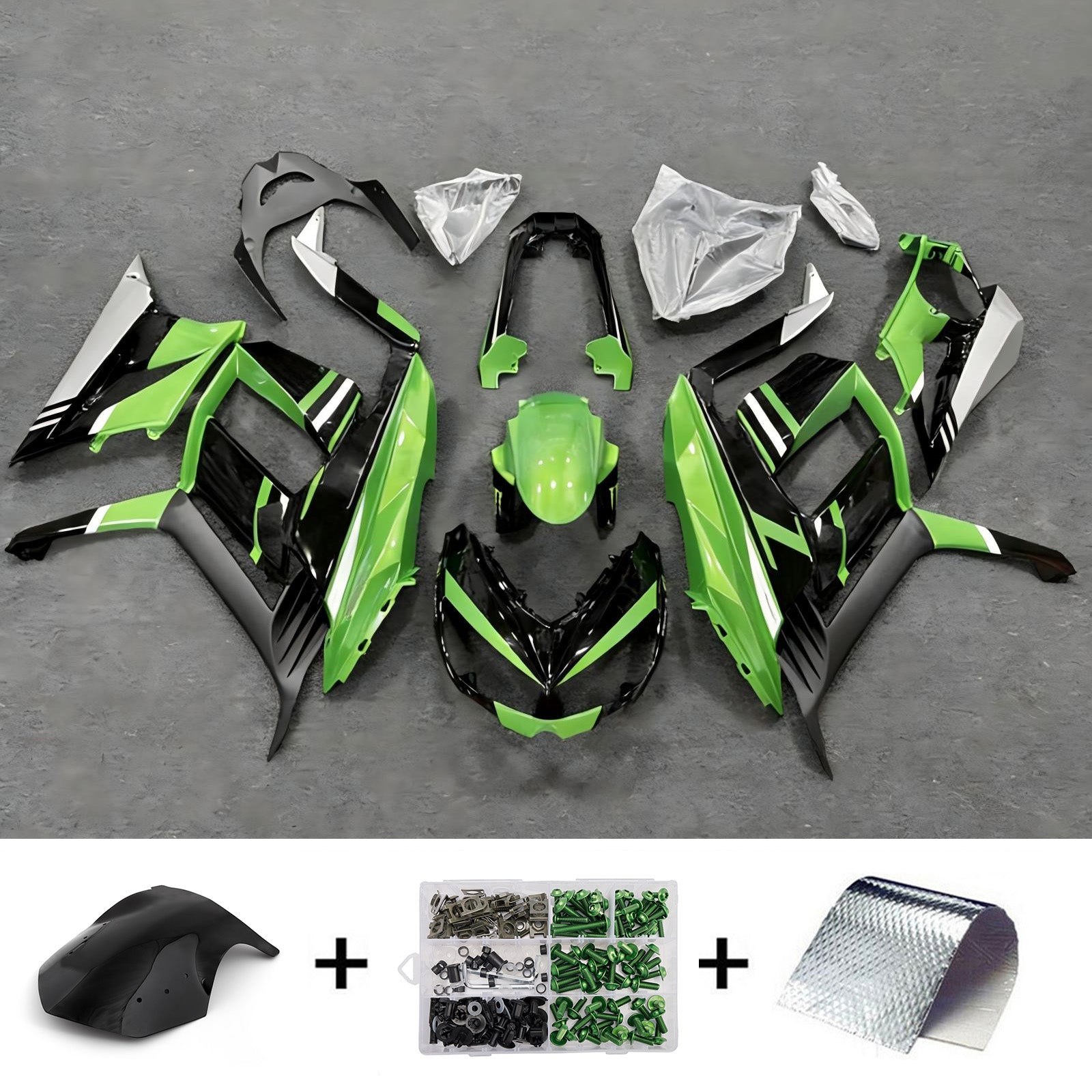 ABS-muovinen ruiskutettu suojasarja, yhteensopiva Kawasaki Z1000SX 2010-2015 kanssa