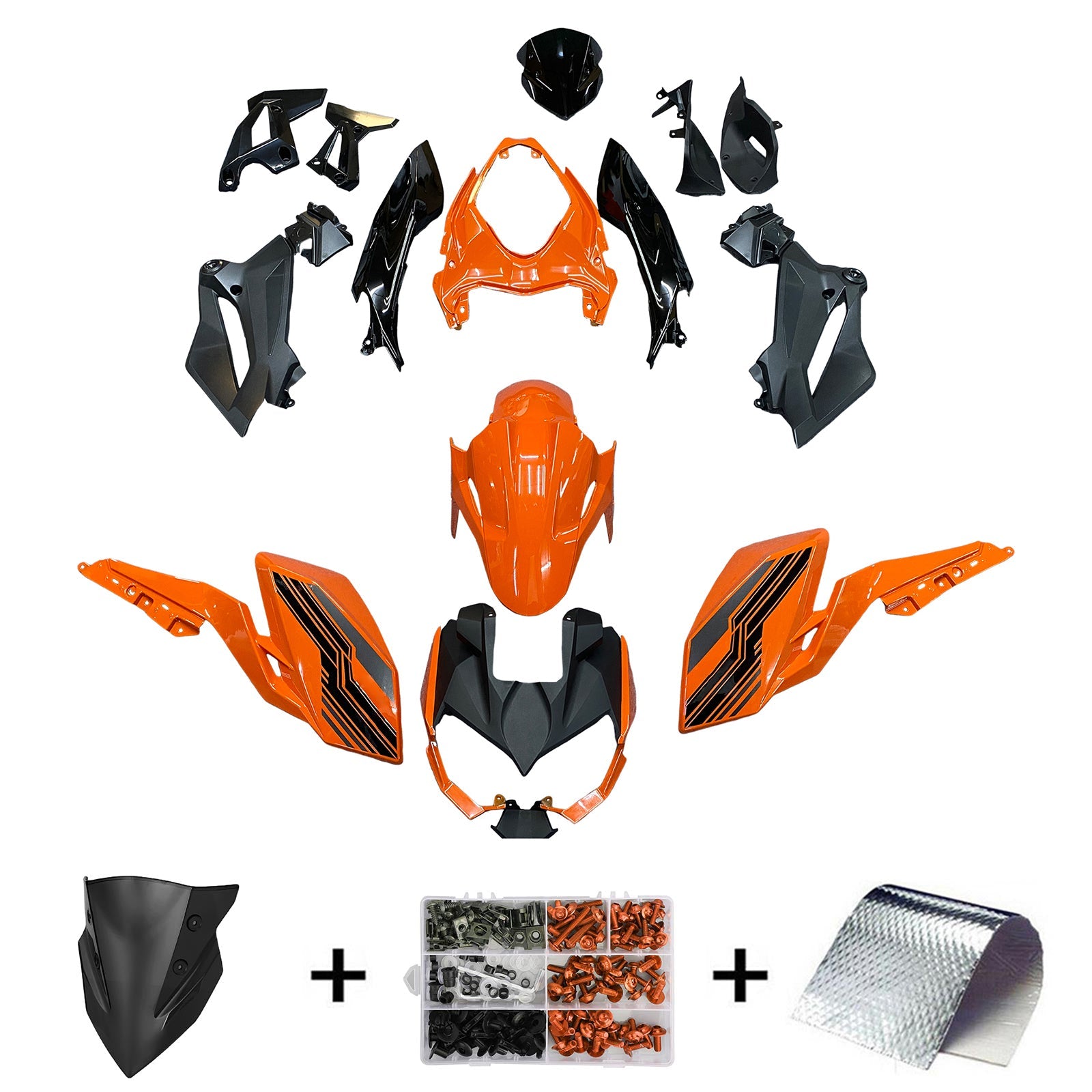 Kit di carenatura in plastica ABS per Kawasaki Z400 2018-2024