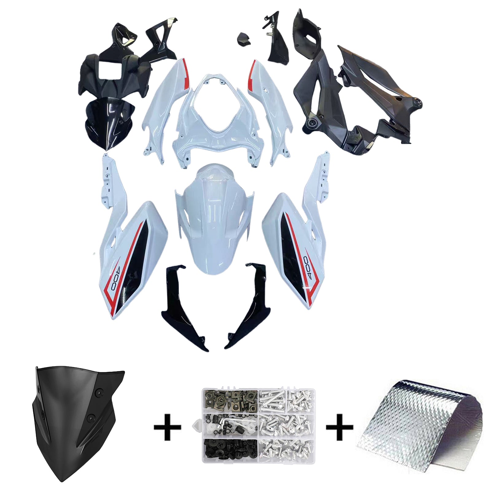 Kit de carénage d'injection Kawasaki Z400 2018-2024, carrosserie en plastique ABS