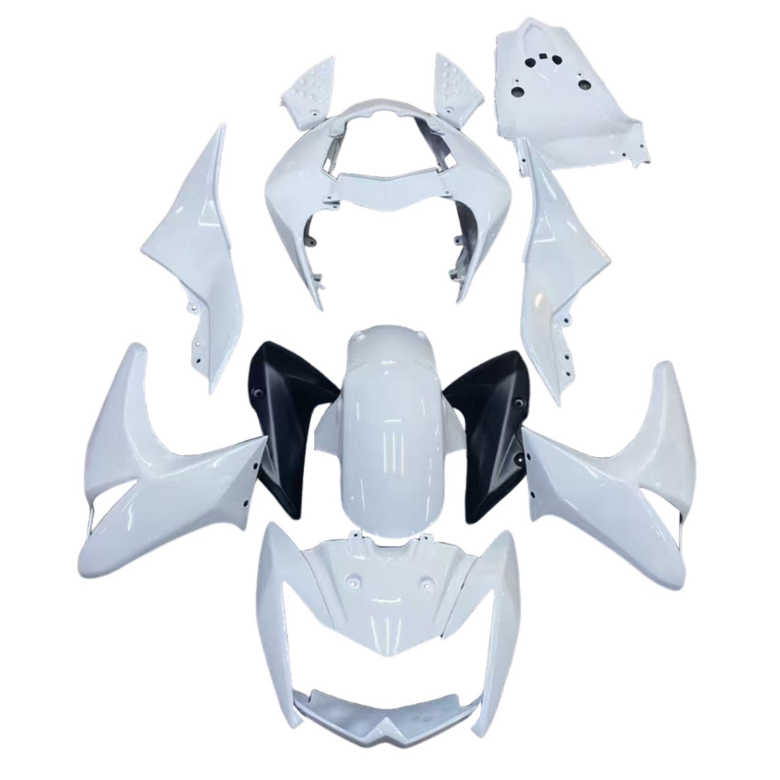 Amotopart Kawasaki Z1000 2003-2006 Kit Carénage Carrosserie Plastique ABS