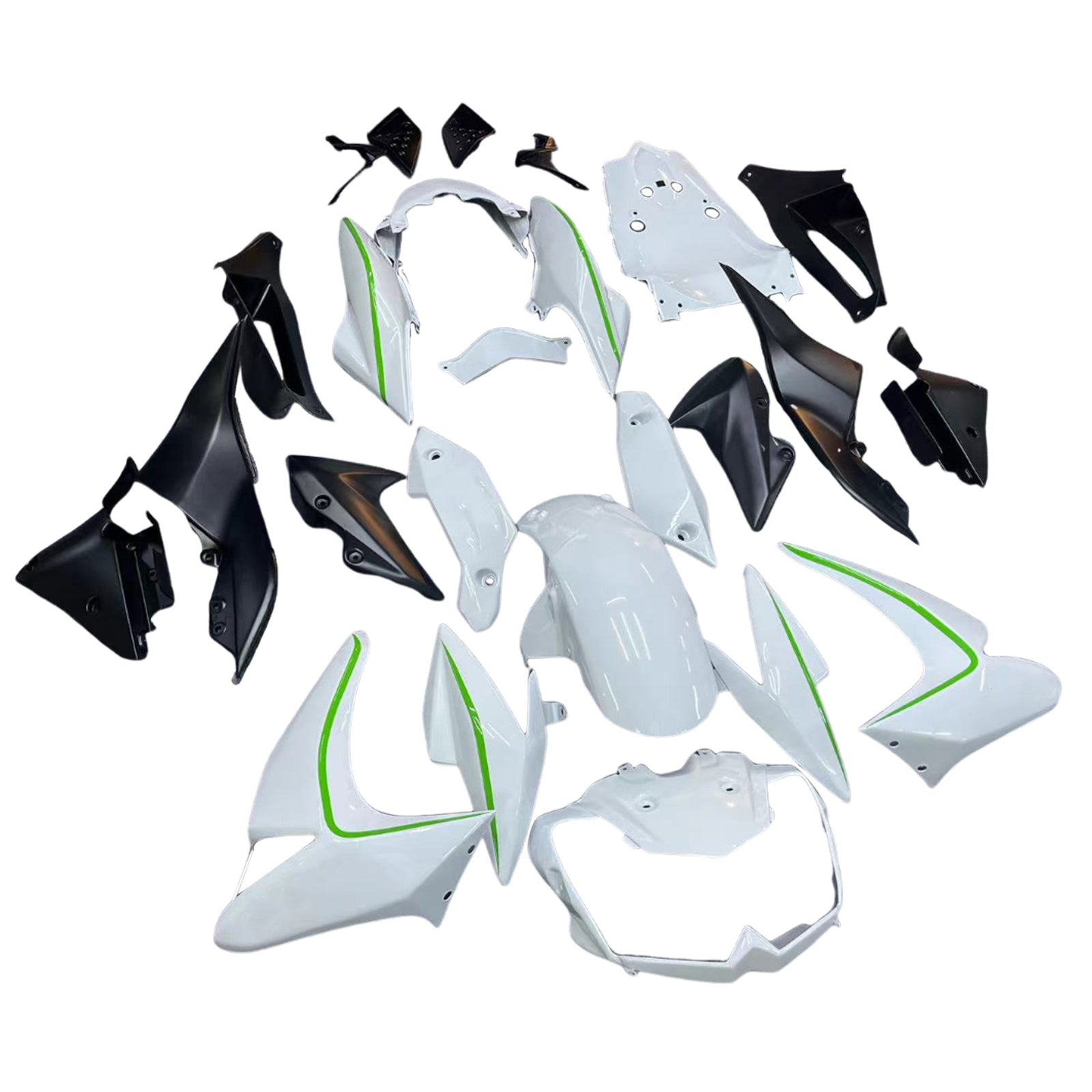 Amotopart Kawasaki Z1000 2003-2006 ABS muovinen korin suojasarja