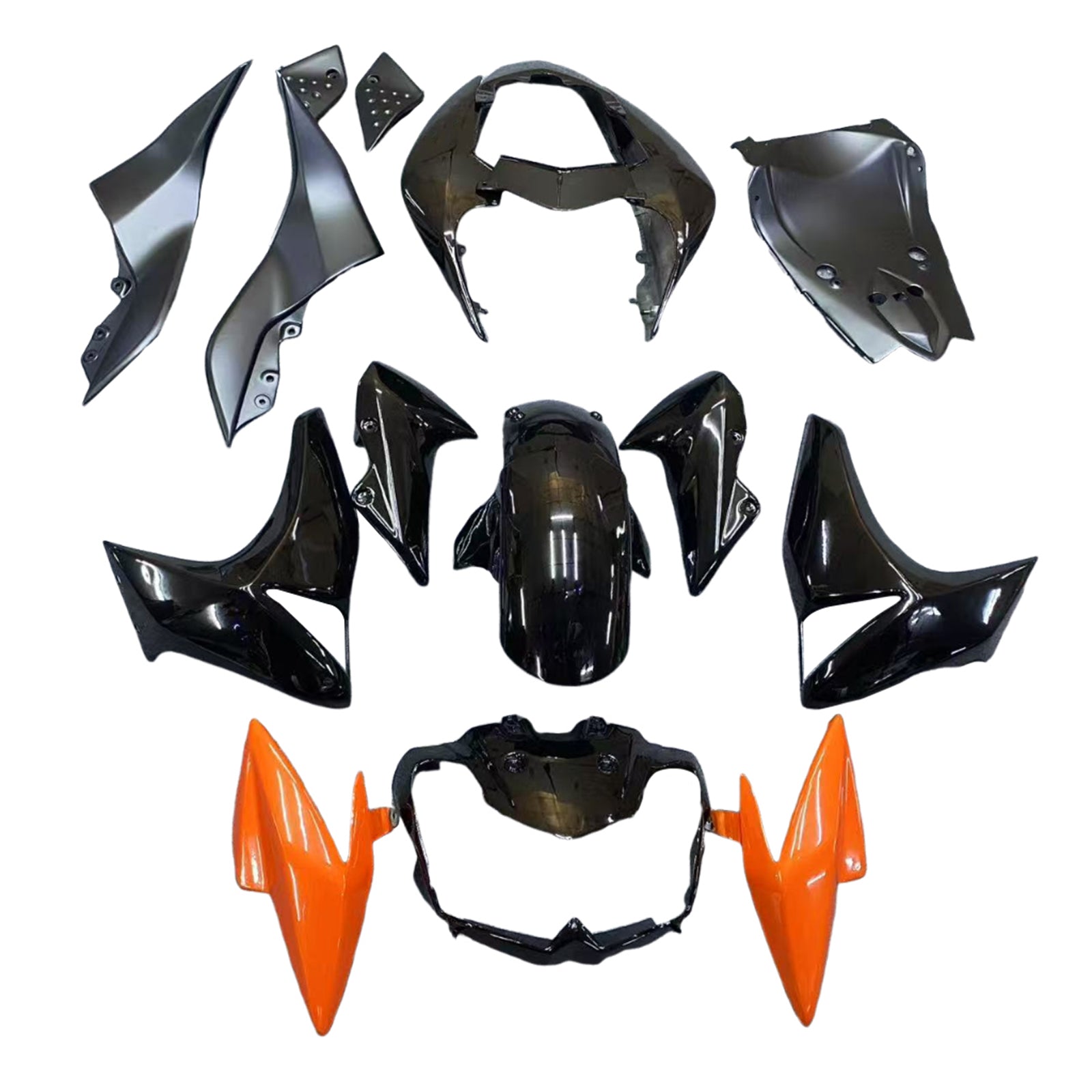 Kit de carénage d'injection Kawasaki Z1000 2007-2009, carrosserie en plastique ABS