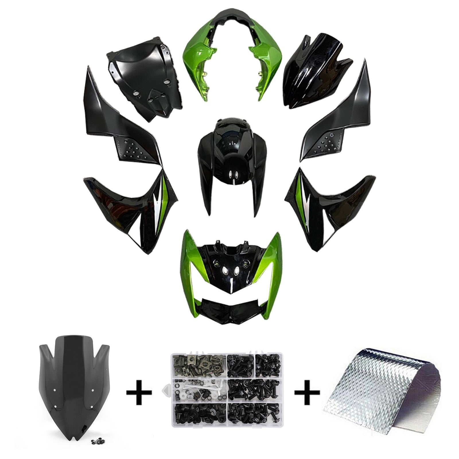 Kawasaki Z1000 2007-2009 komplet za vbrizgavanje, plastična karoserija ABS