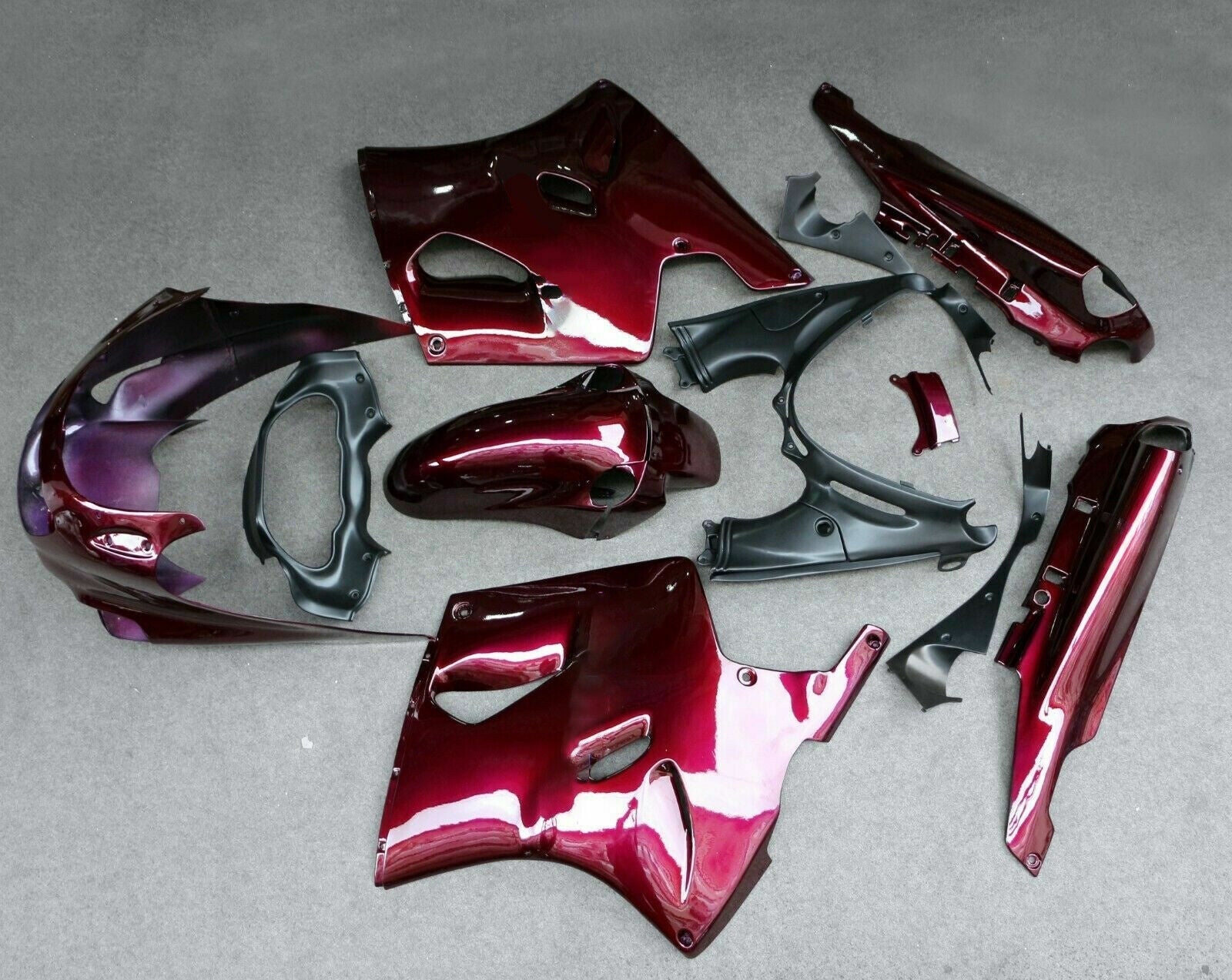 Amotopart Kawasaki ZZR1100 1993-2003 Plastični komplet za karoserijo