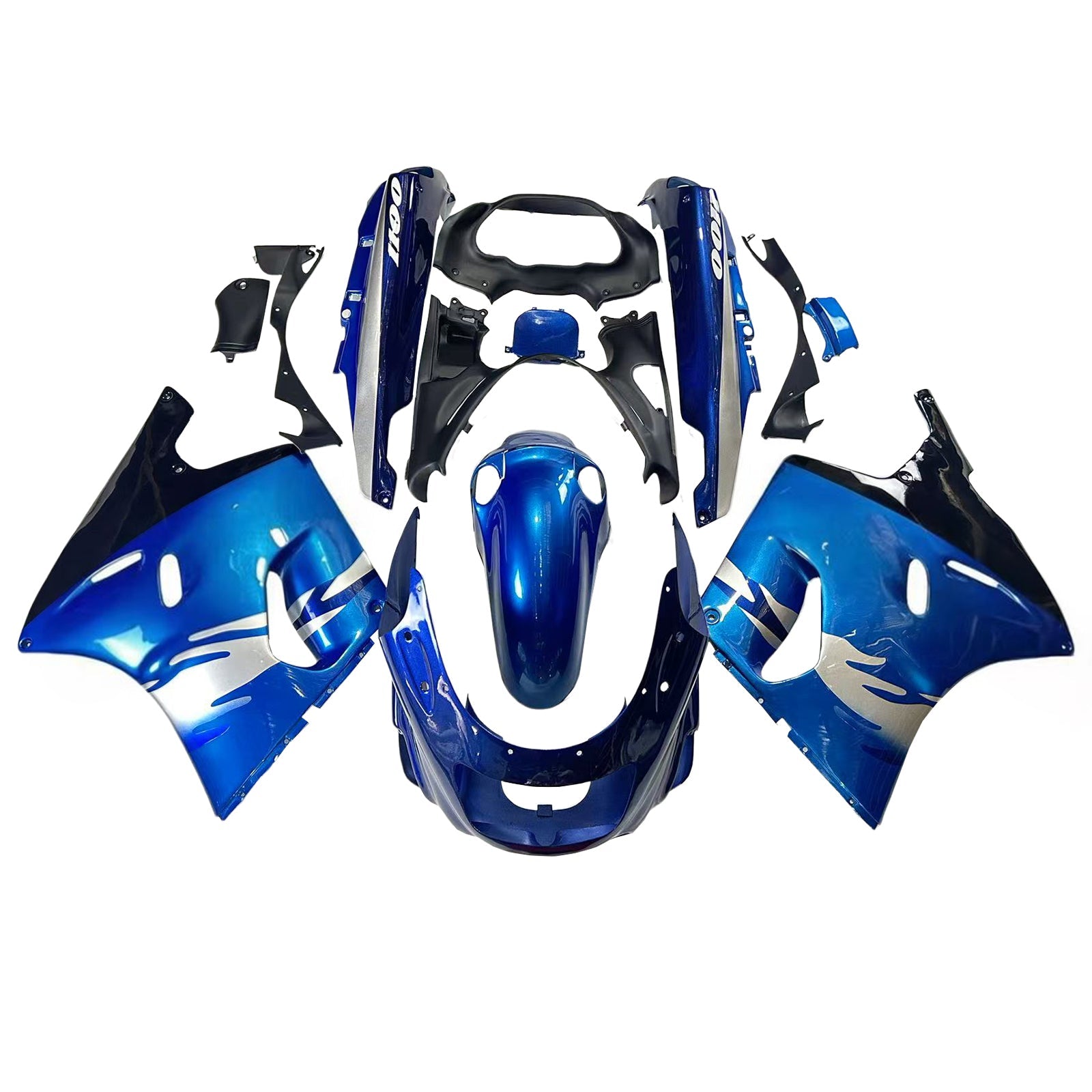 Kit de carenado de inyección Factura de plástico para Kawasaki ZZR1100 1993-2003