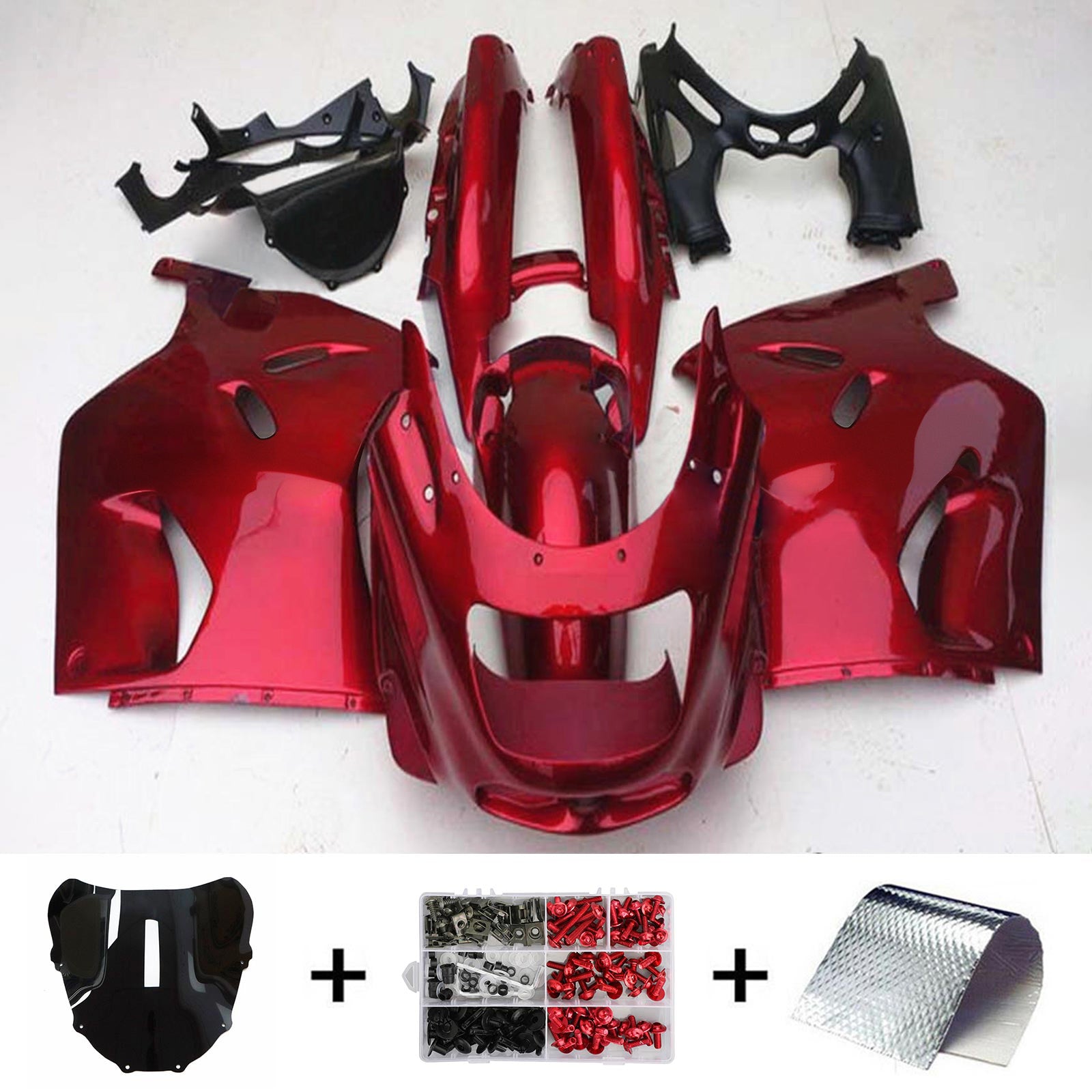 Injection Fairing Kit Bodywork Plastic fit For Kawasaki ZZR1100 1993-2003