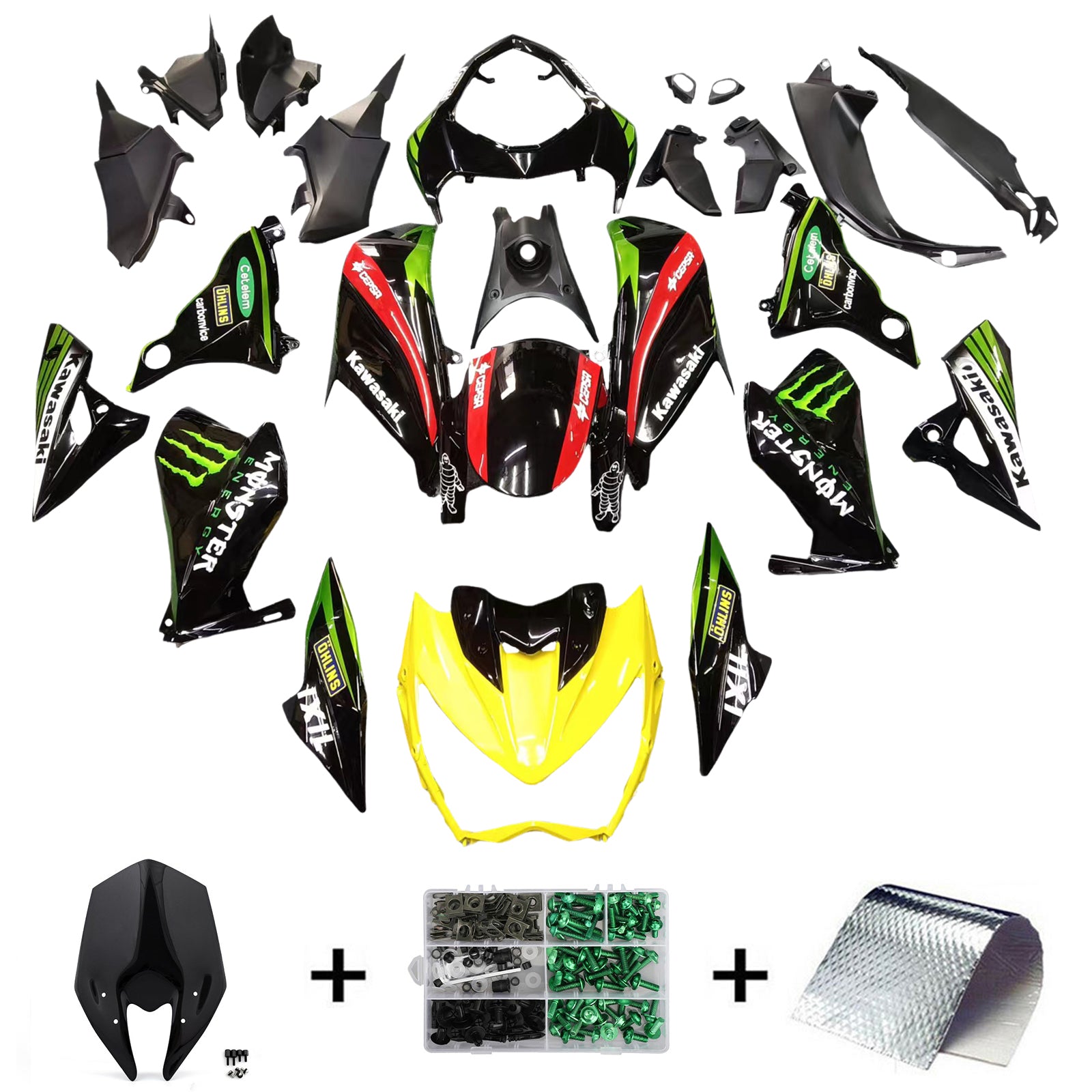 Amotopart Kawasaki Z800 2013-2018 kuipset