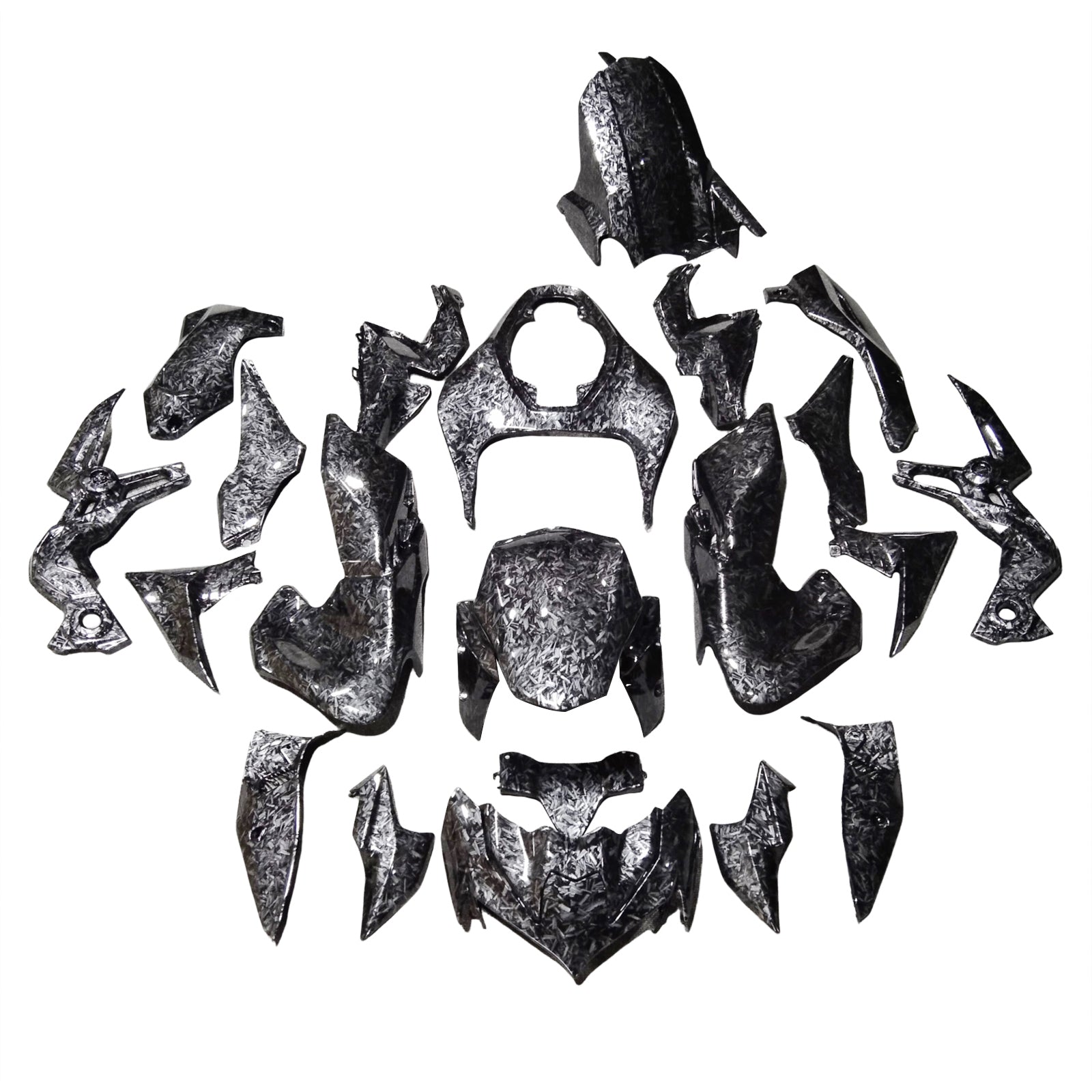 Amotopart 2020-2021 Z900 Kawasaki komplet iz ogljikovih vlaken marmornatih vlaken