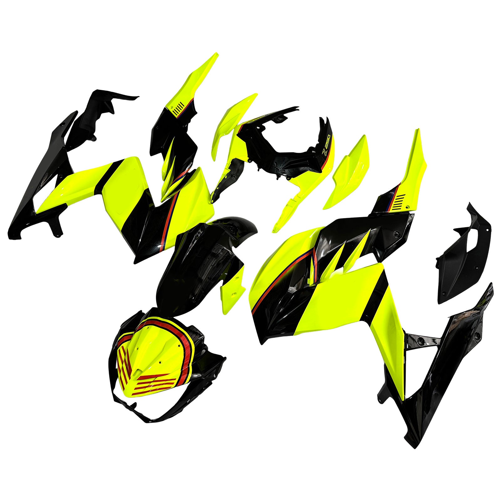 Wtryskowe Zestaw owiewki nadwozie Plastikowe ABS Dopasowanie Kawasaki Z250 Z300 2015-2016