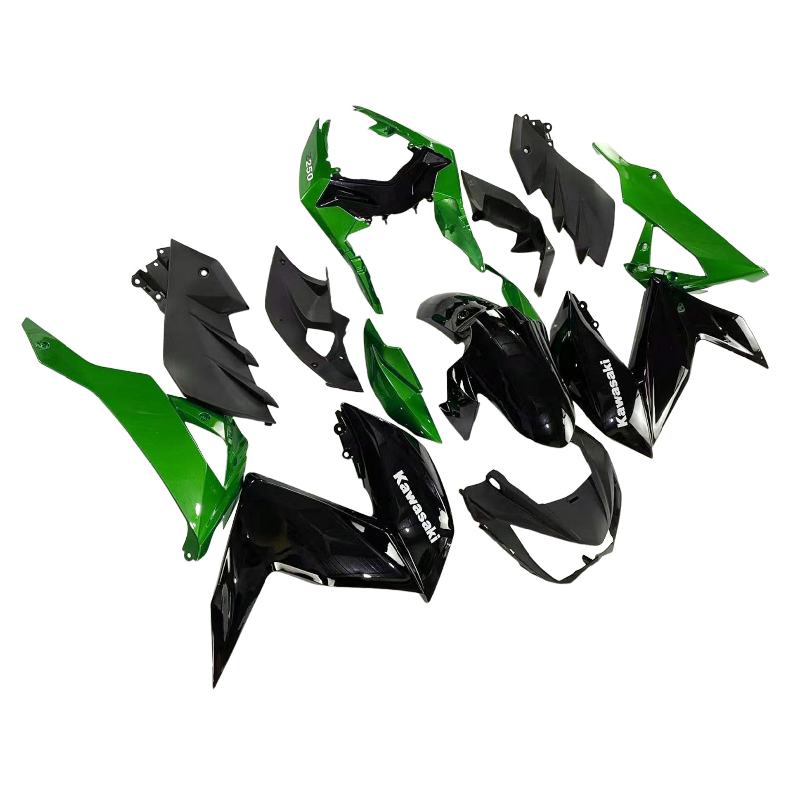 Vbrizgavanje kompleta za karoserijo plastični abs, ki je primeren za Kawasaki Z250 Z300 2015-2016