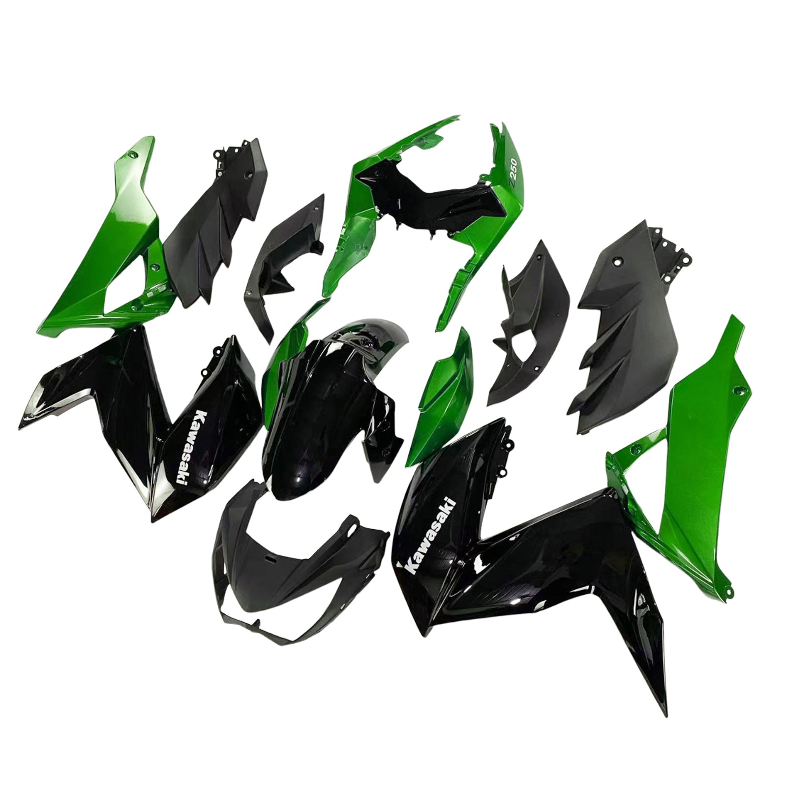 Vbrizgavanje kompleta za karoserijo plastični abs, ki je primeren za Kawasaki Z250 Z300 2015-2016