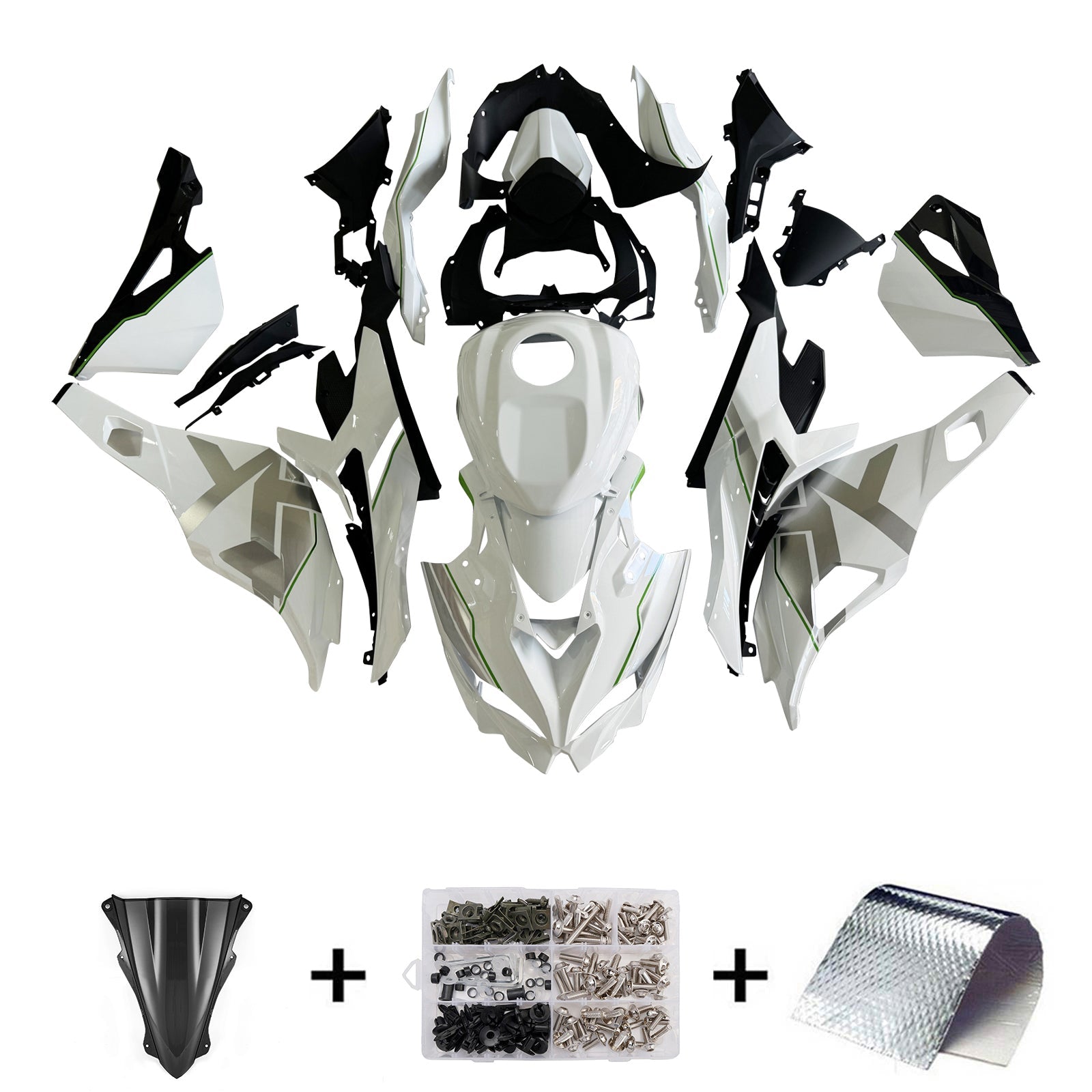 Kit de carénage Amotopart Kawasaki Ninja ZX-25R 2020-2021