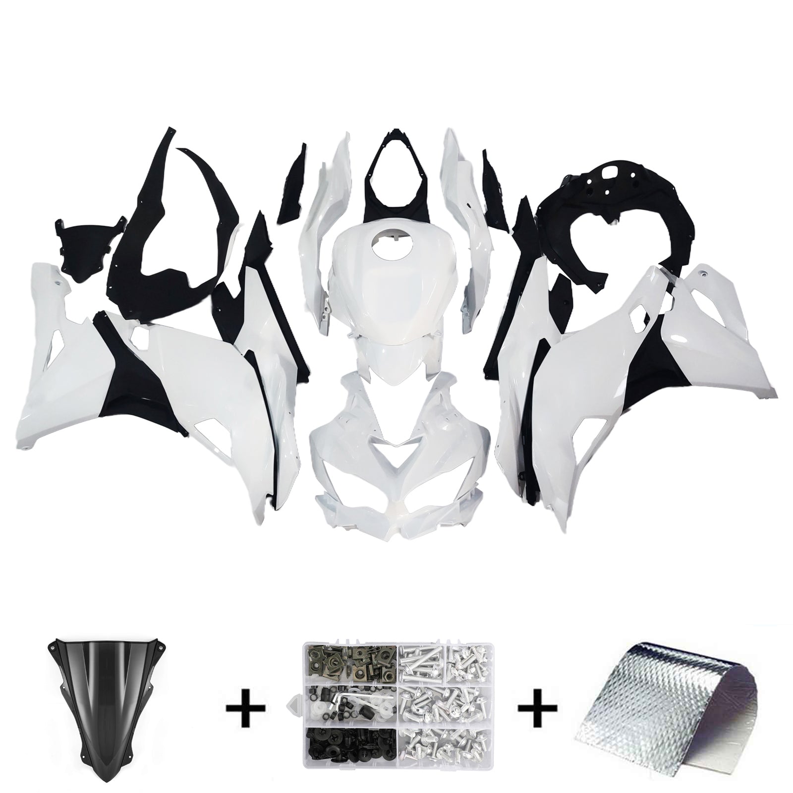 Kit de carénage d'injection Kawasaki Ninja ZX-25R ZX-4R ZX-4RR 2019-2024