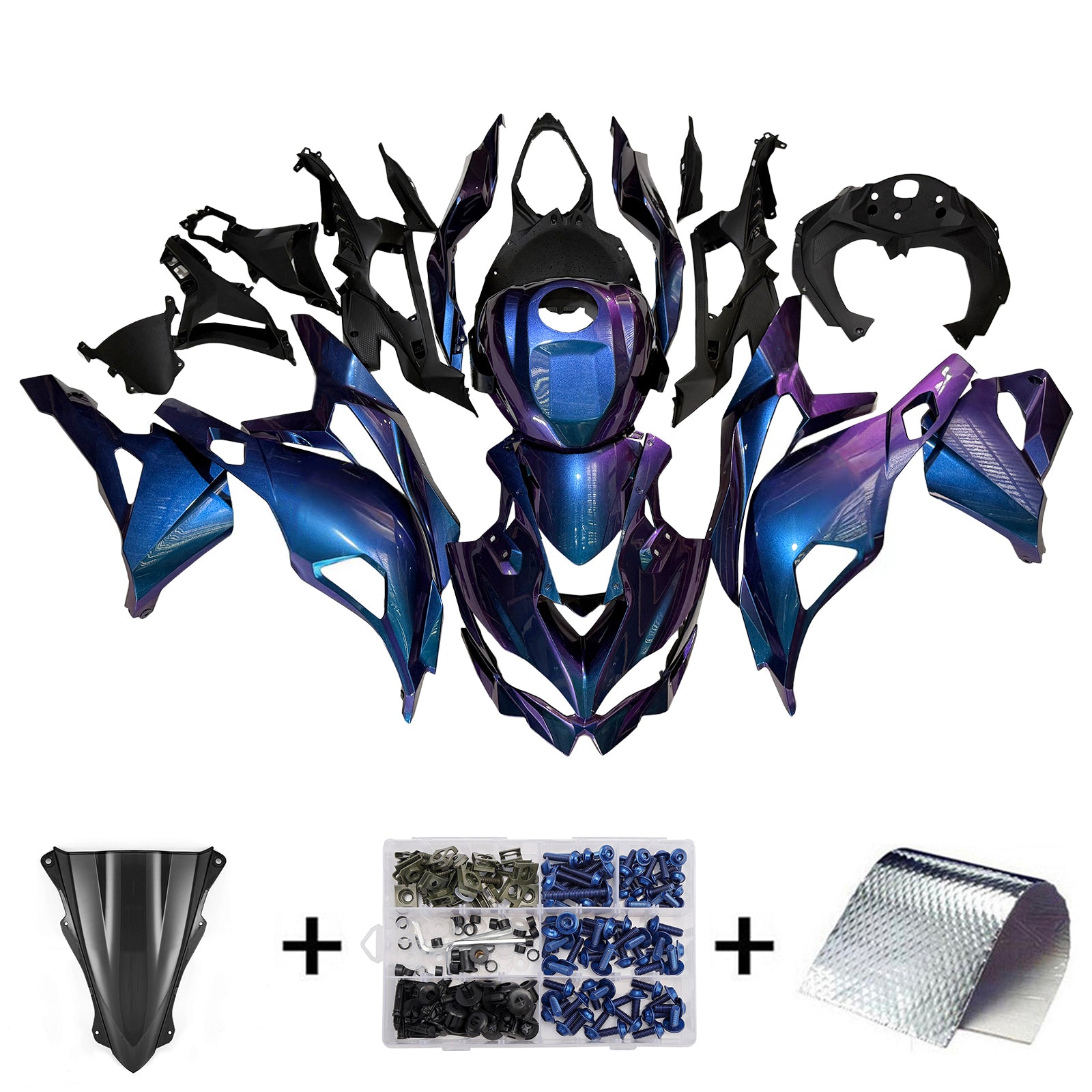 Kit Carenado Inyección Kawasaki Ninja ZX-25R ZX-4R ZX-4RR 2019-2024