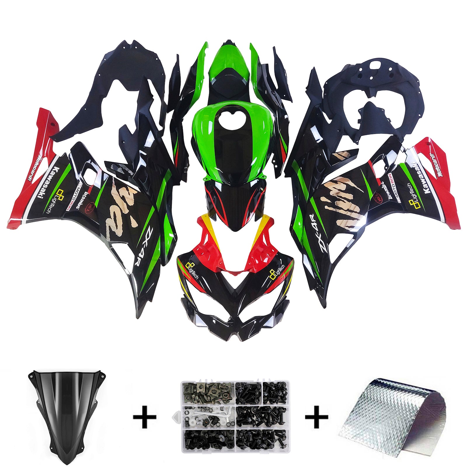 Kit Carenado Inyección Kawasaki Ninja ZX-25R ZX-4R ZX-4RR 2019-2024