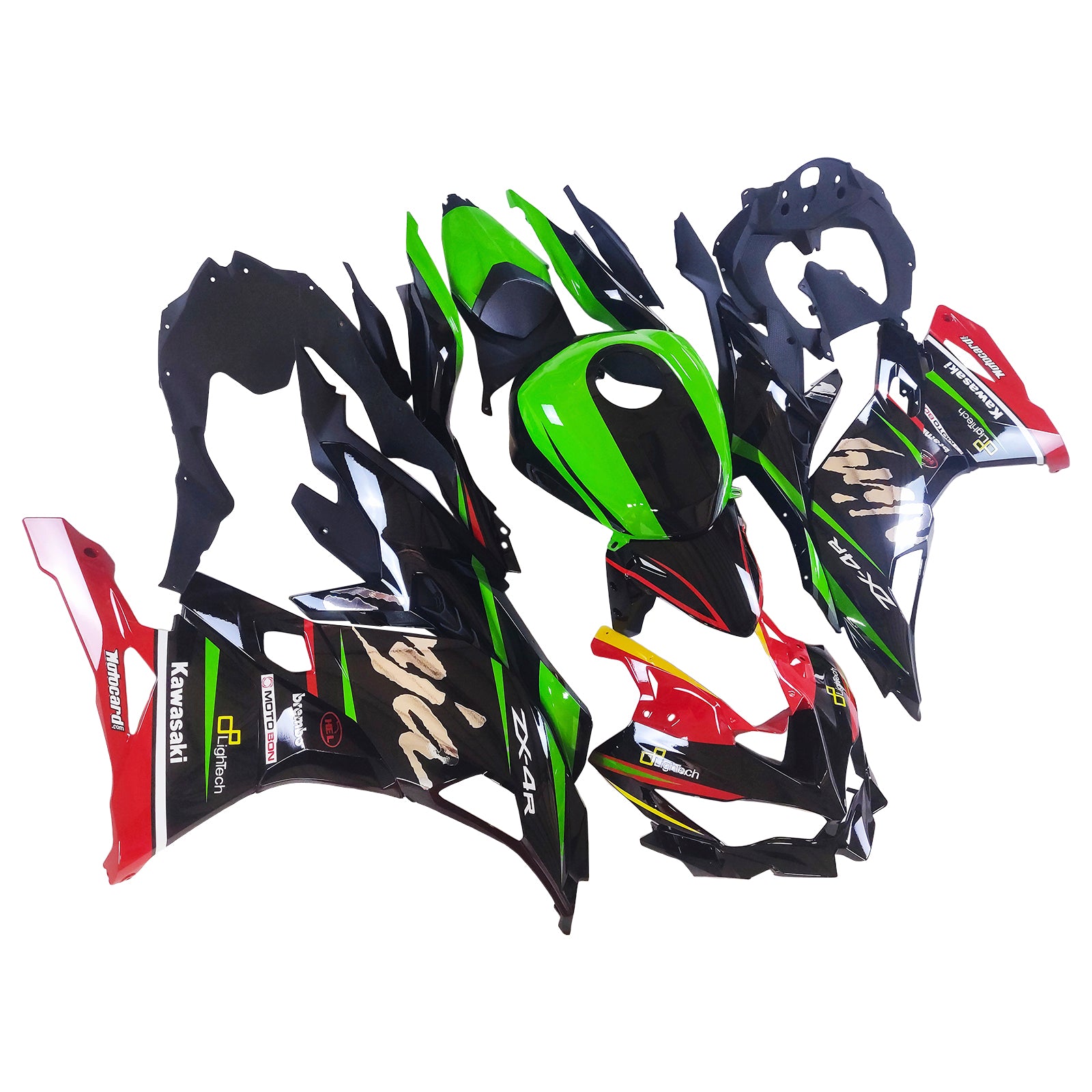 Kit de carénage d'injection Kawasaki Ninja ZX-25R ZX-4R ZX-4RR 2019-2024
