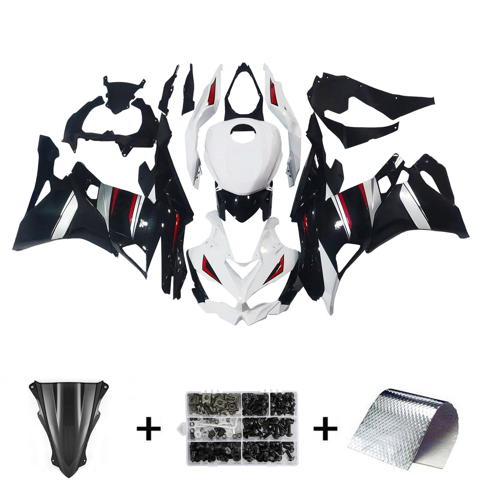 Kit de carénage d'injection Kawasaki Ninja ZX-25R ZX-4R ZX-4RR 2019-2024
