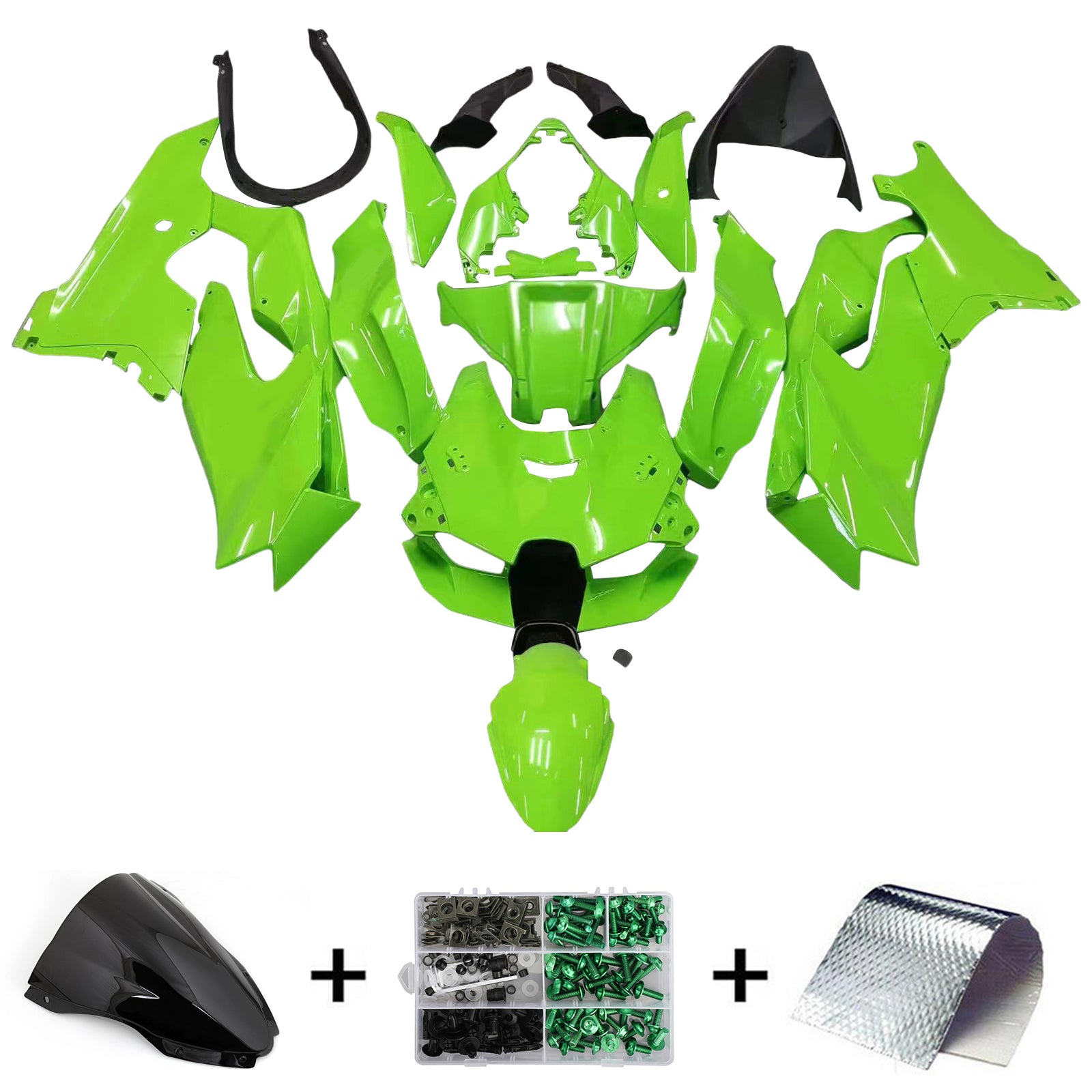 Amotopart Kawasaki ZX-10R ZX10R 2021-2023 Kit de carénage Carrosserie ABS