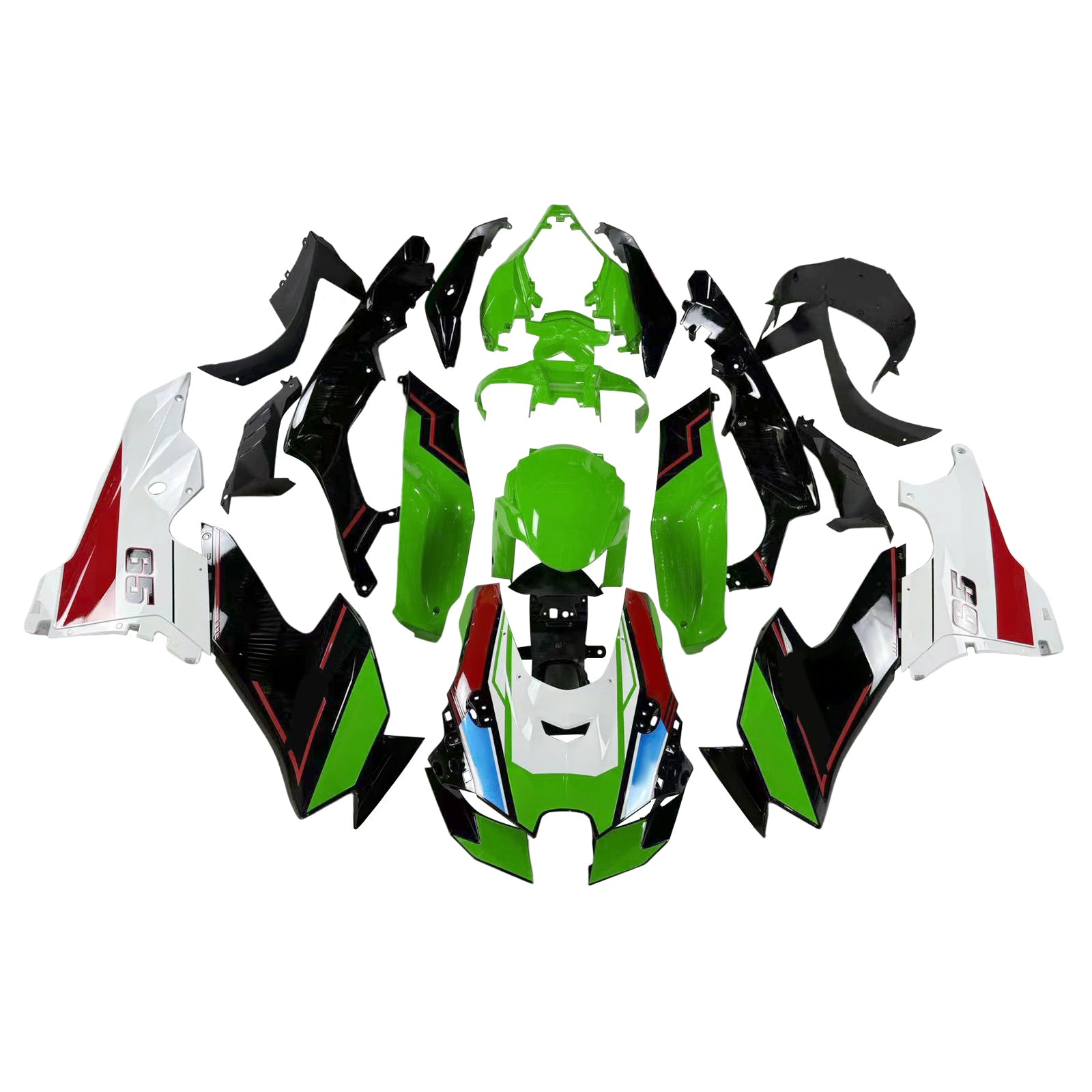 Amotopart Kawasaki ZX-10R ZX10R 2021-2023 Zestaw owiewek nadwozia ABS