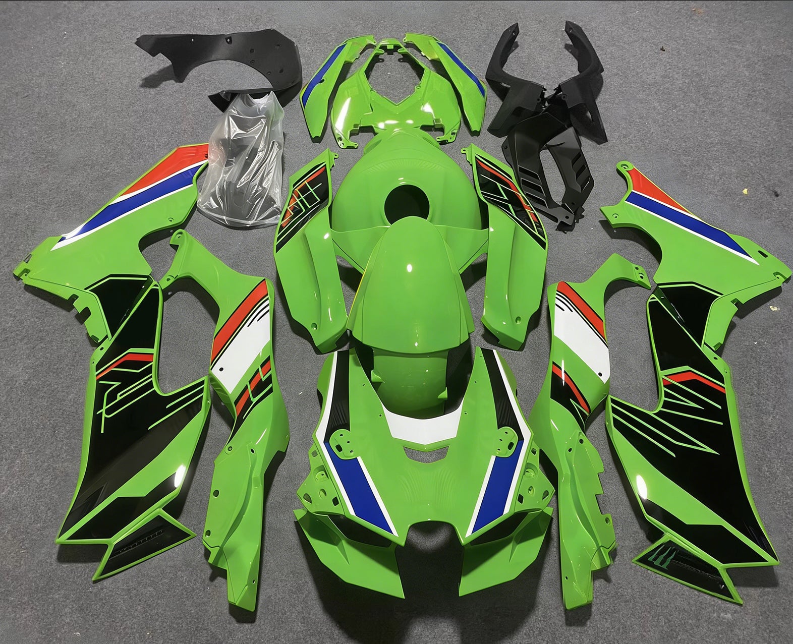 Kit de carénage d'injection Kawasaki ZX-10R ZX-10RR 2021-2024 ABS