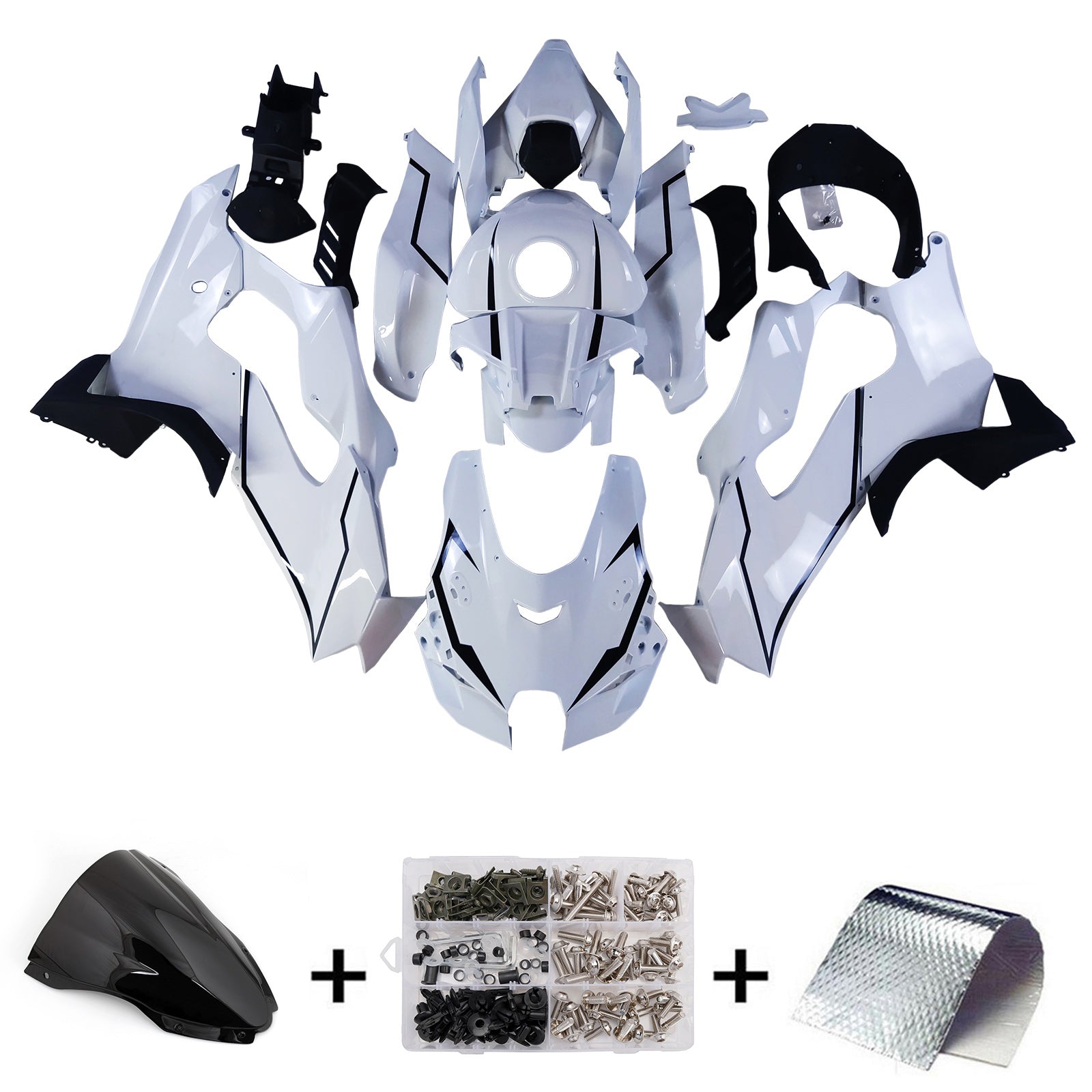 Injection Fairing Kit Bodywork ABS fit For Kawasaki ZX-10R ZX-10RR 2021-2025