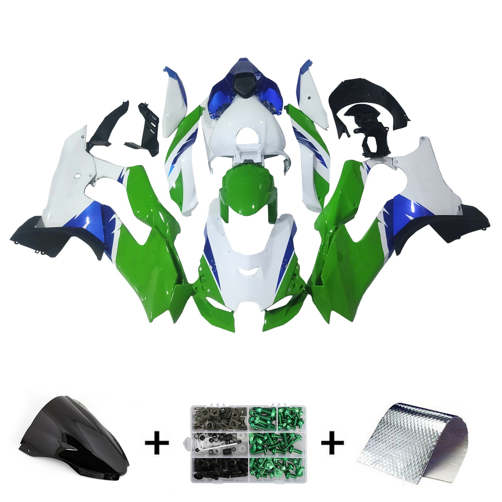 Kit de carénage d'injection Kawasaki ZX-10R ZX-10RR 2021-2024 ABS