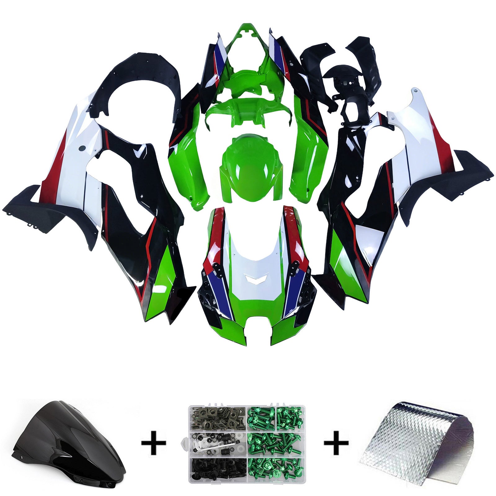 Kit de carénage d'injection Kawasaki ZX-10R ZX-10RR 2021-2024 ABS