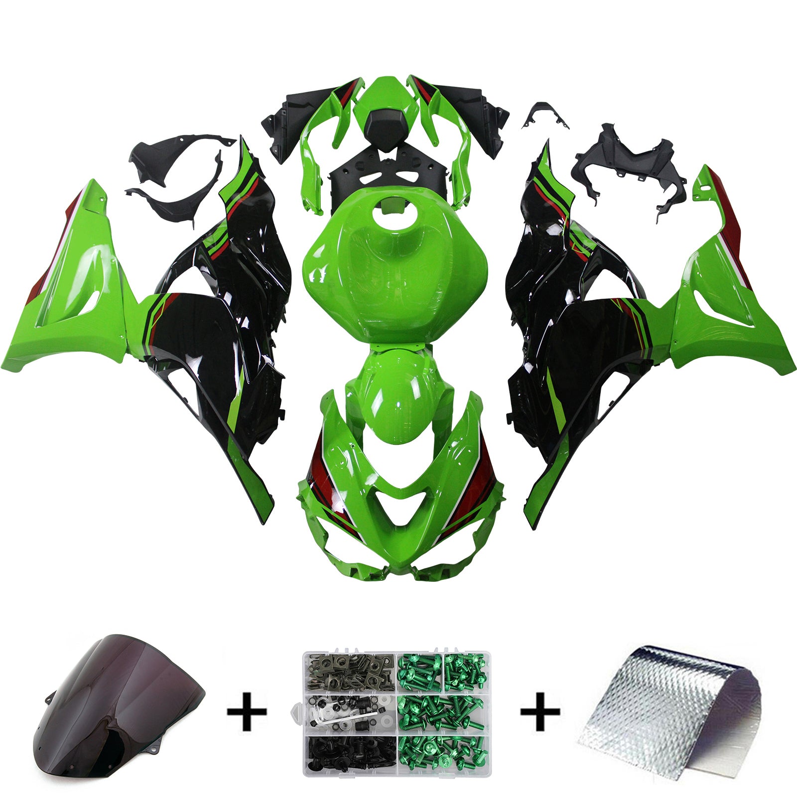 Kawasaki ZX-6R ZX6R 2024 Kit di carenatura a iniezione, carrozzeria in plastica ABS
