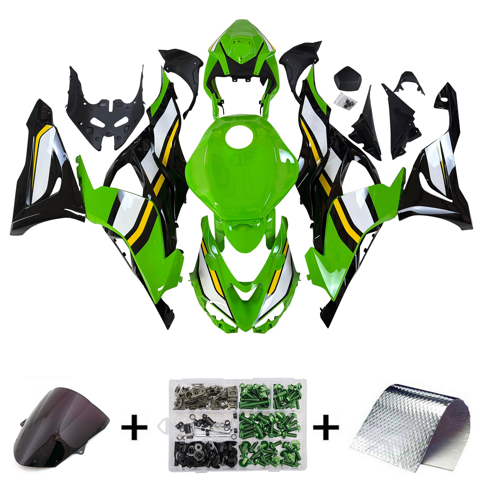 Kit de carénage d'injection Kawasaki ZX-6R ZX6R 2024, carrosserie en plastique ABS